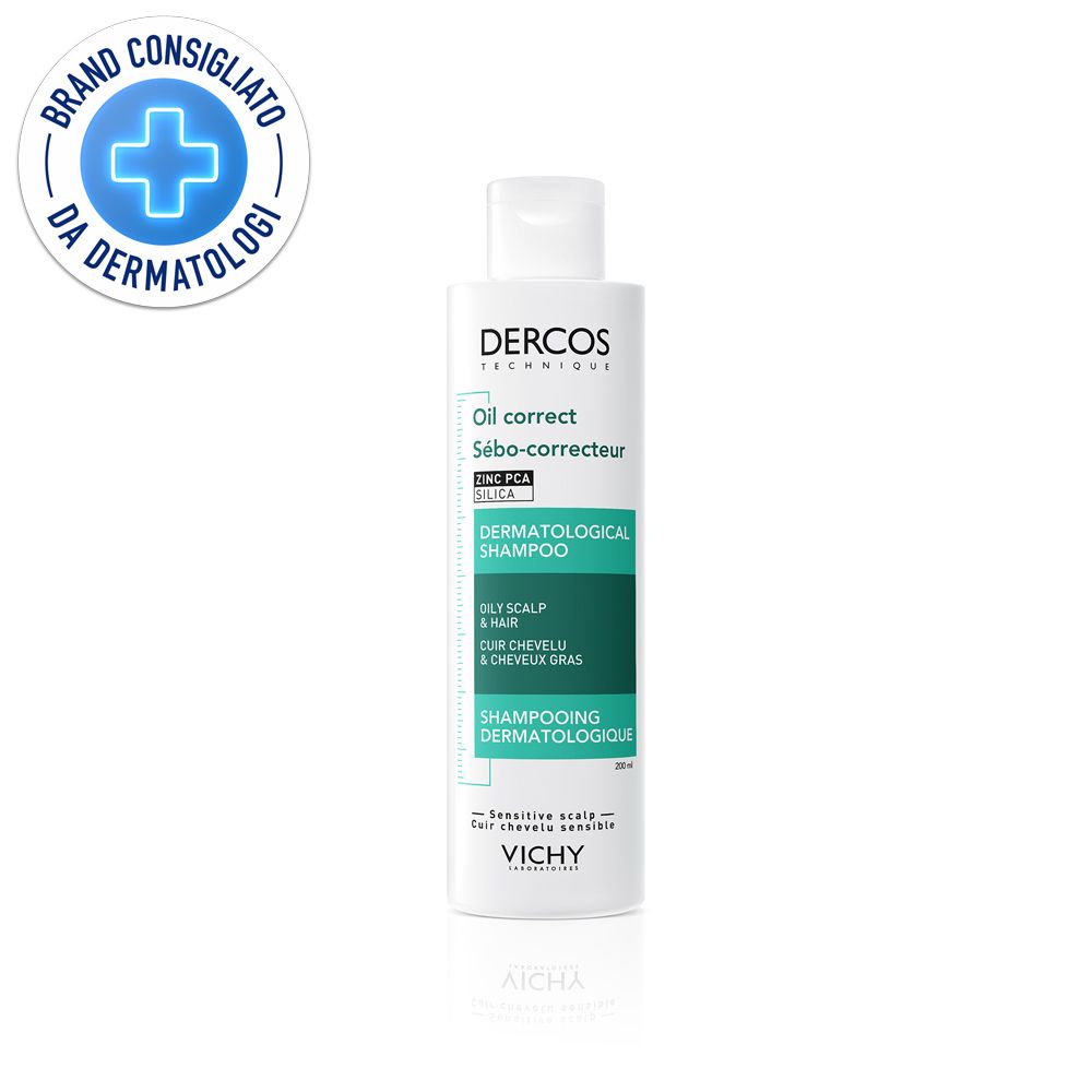 Vichy Dercos Sebo regolatore - Shampoo Trattante avanzato per cuoio capelluto purificato 200ml