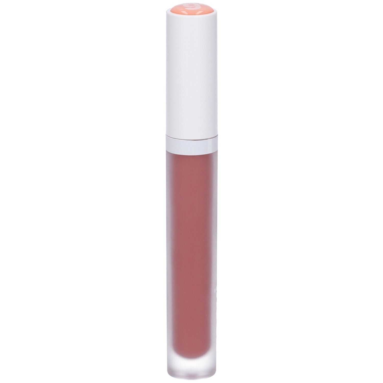 Rossetto con tappo bianco e contenuto rosa. Il marchio "goovi" è visibile.
