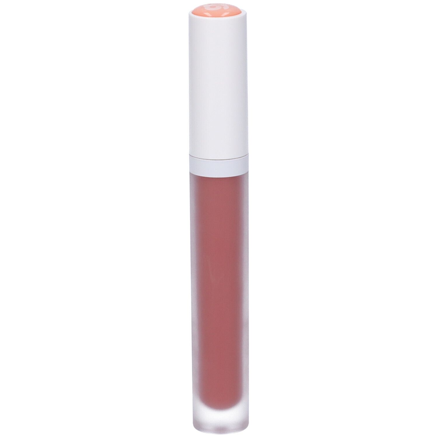 Rossetto con tappo bianco e contenuto rosa. Il marchio "goovi" è visibile.