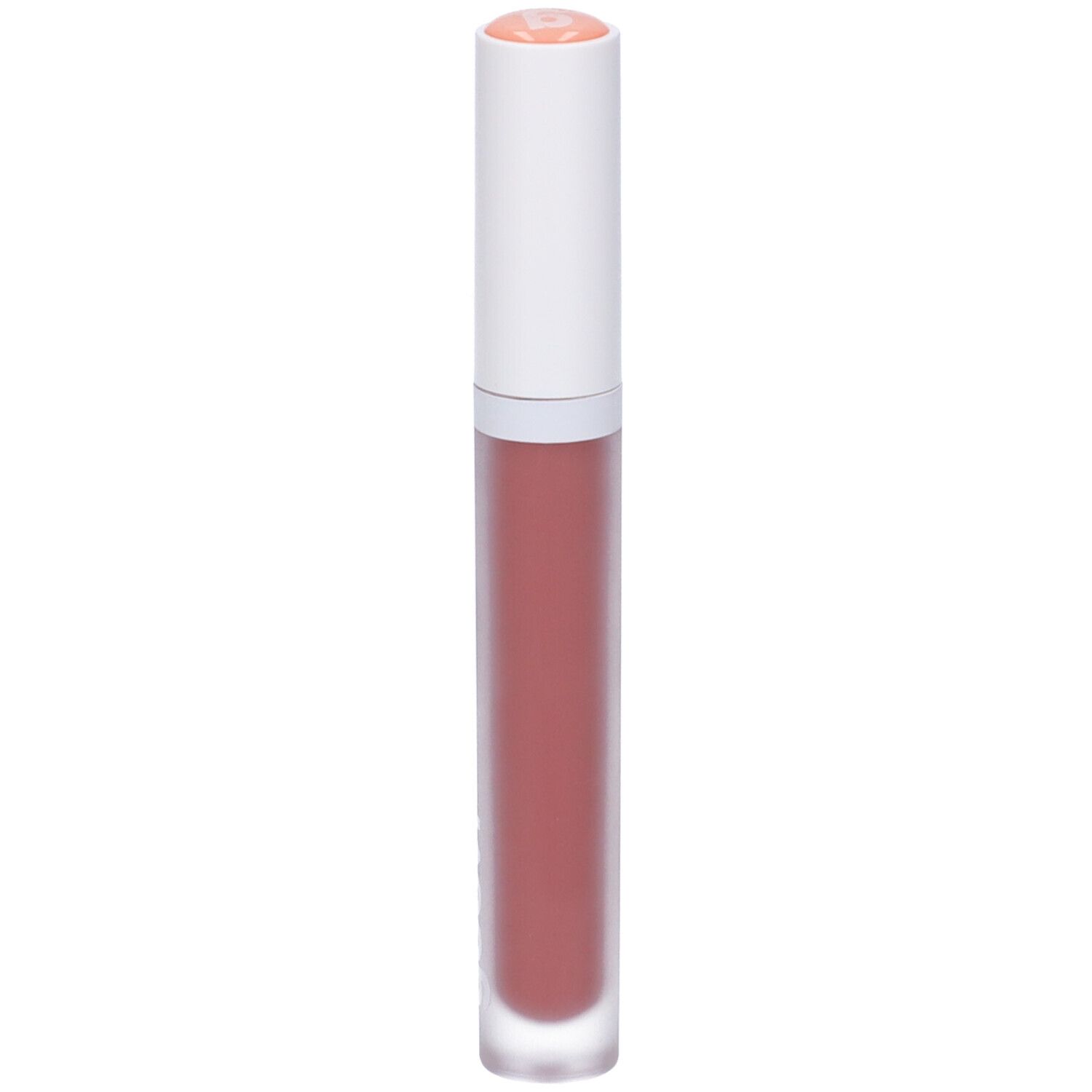 Rossetto con tappo bianco e contenuto rosa. Il marchio "goovi" è visibile.