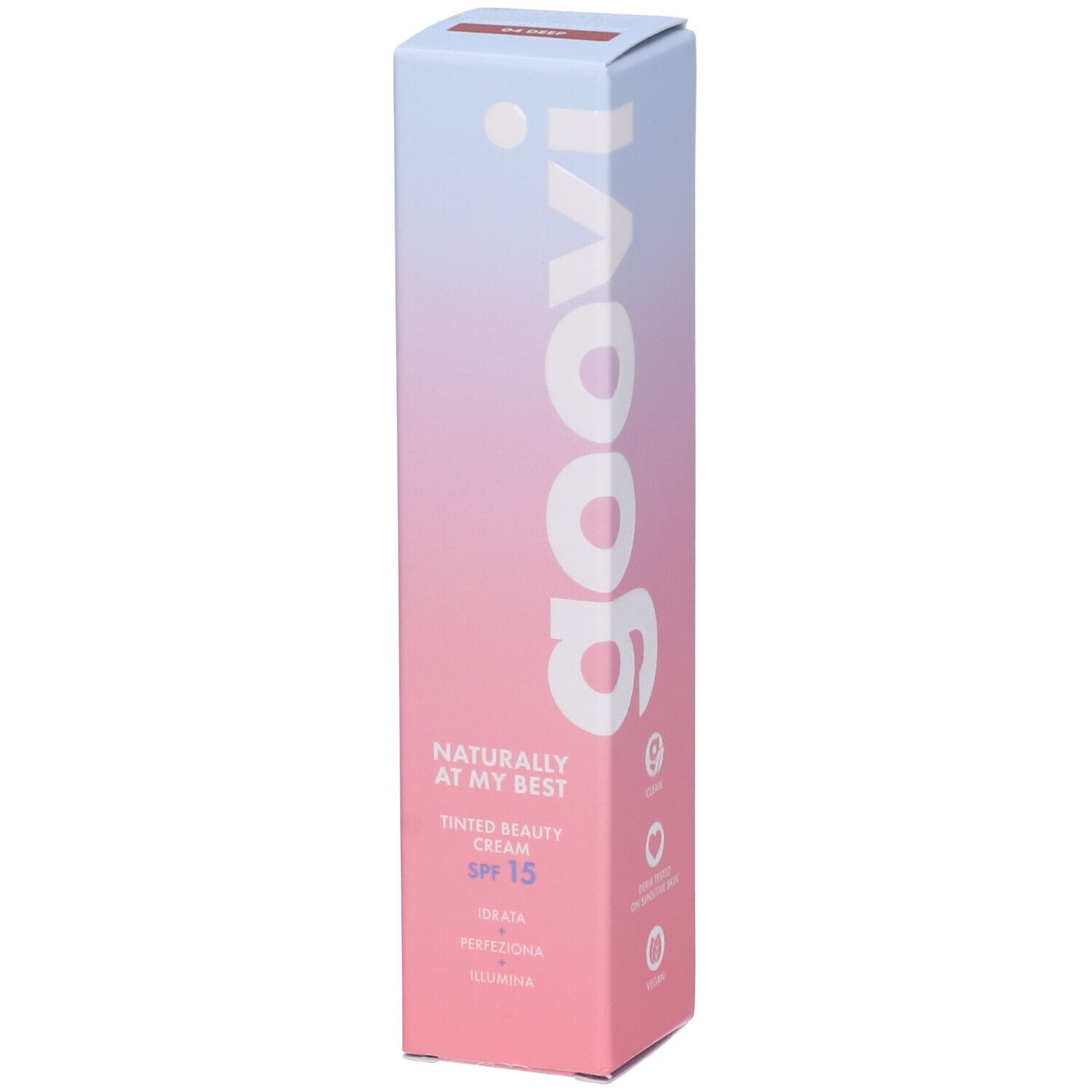 Goovi Naturally At My Best Tinted Beauty Cream SPF 15 Colore 04 Deep - Risparmia il 15% on il codice: goovi0926