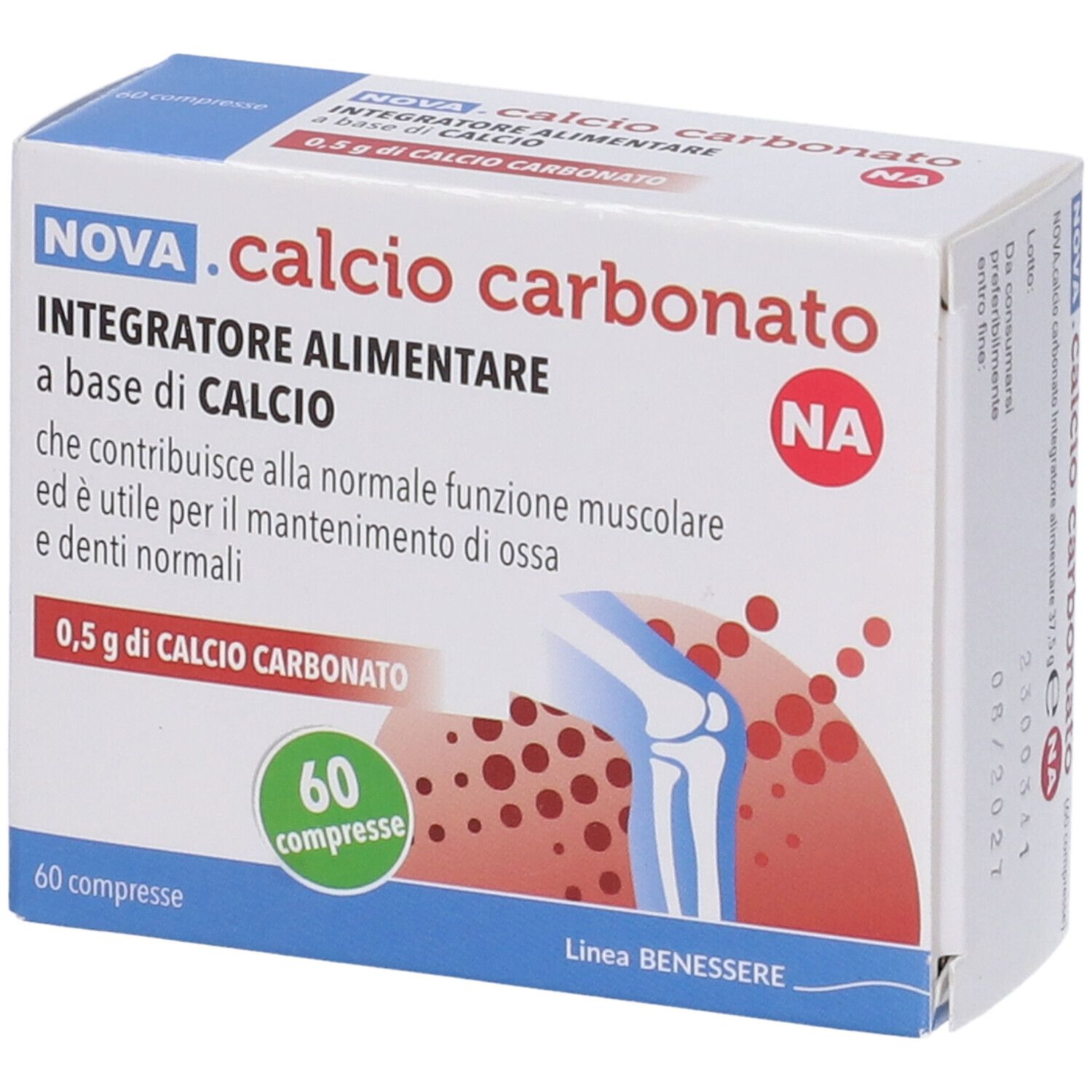 NOVA.calcio carbonato NA 0,5g compresse
