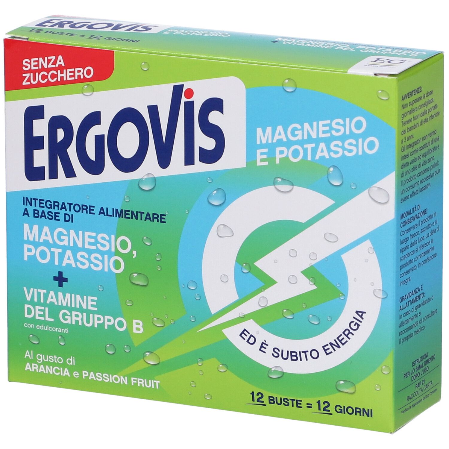 Ergovis Magnesio, Potassio + Vitamine Del Gruppo B Senza Zucchero