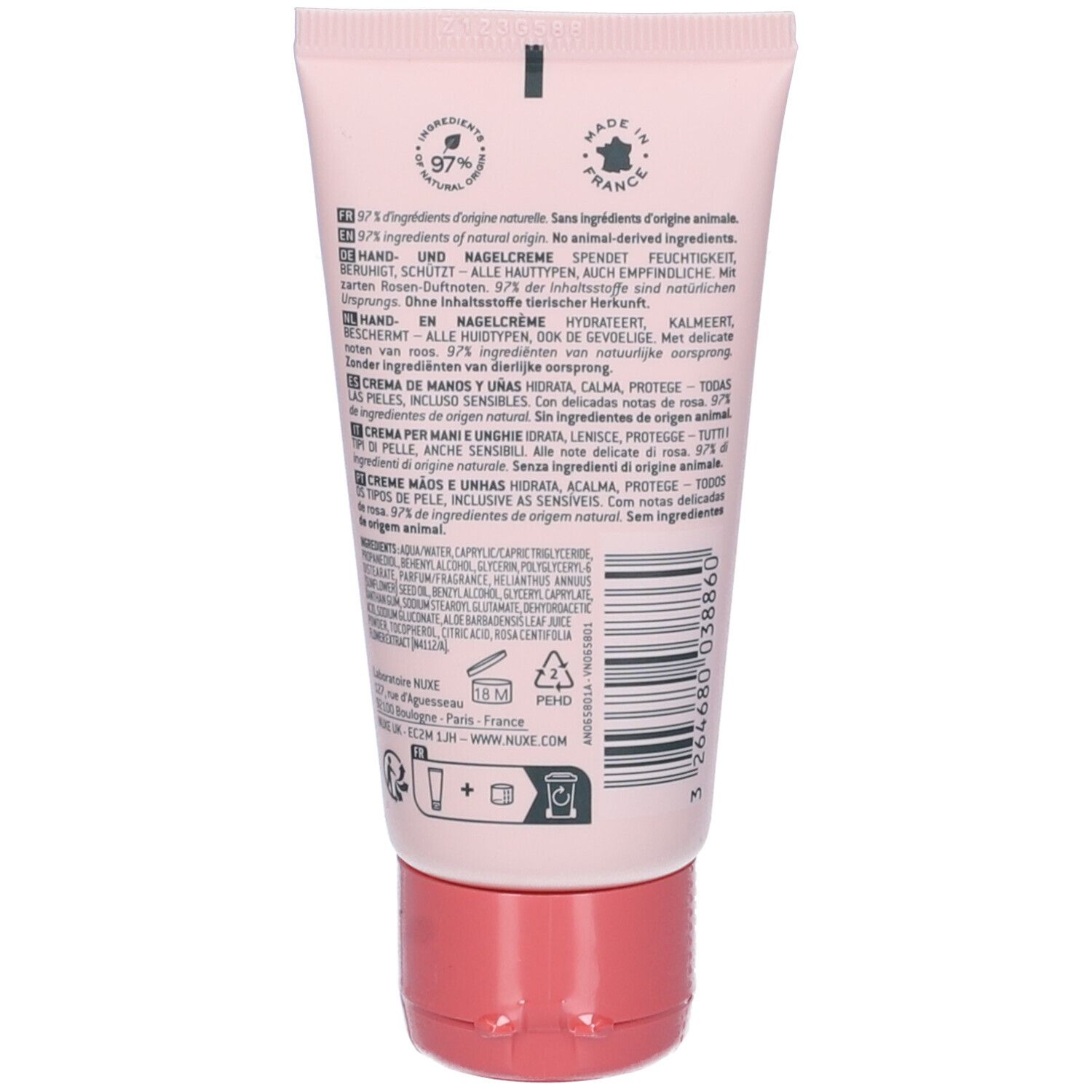 Nuxe Very Rose Crema Mani