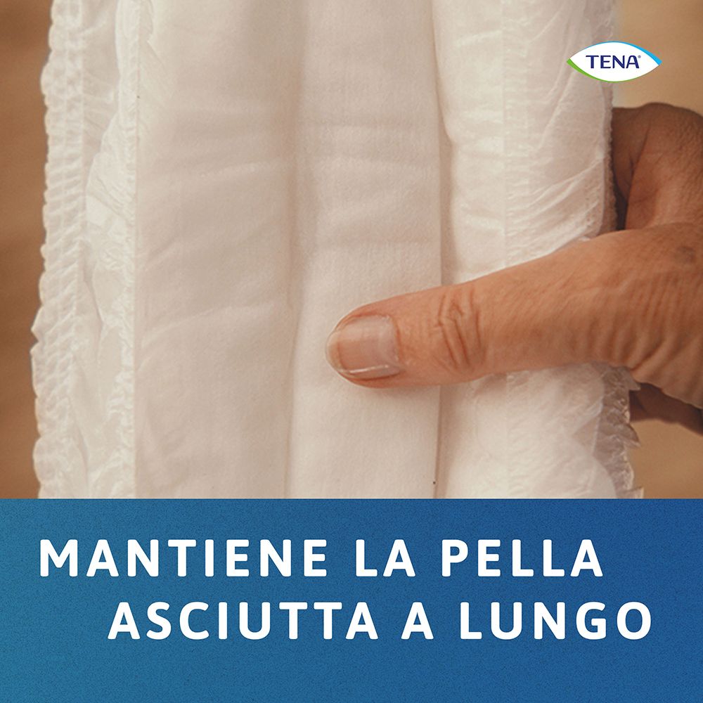 TENA Pants. Hält die Haut lange trocken.