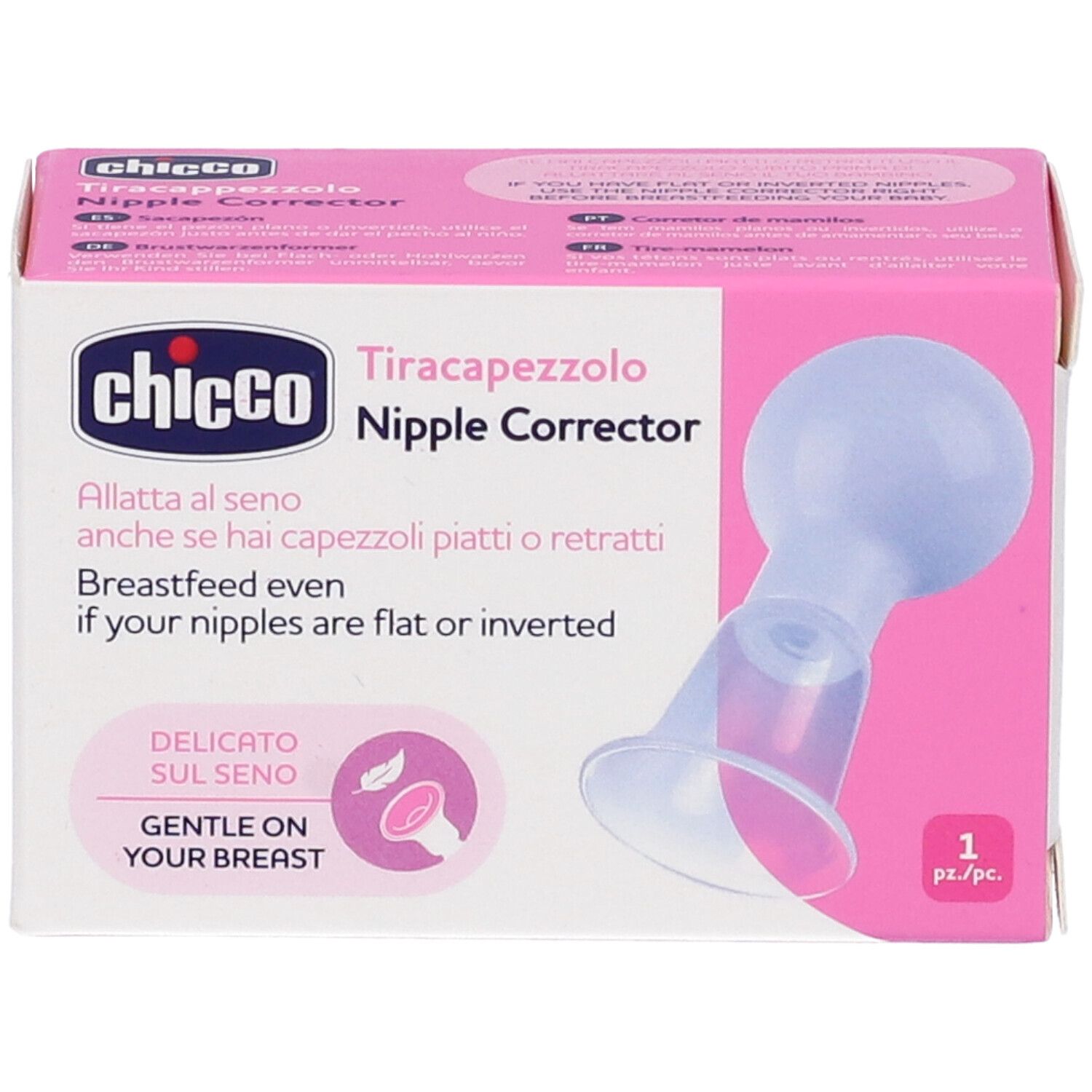 Chicco Stilleinlagen: Korrigieren flache oder eingezogene Brustwarzen für einfaches Stillen.