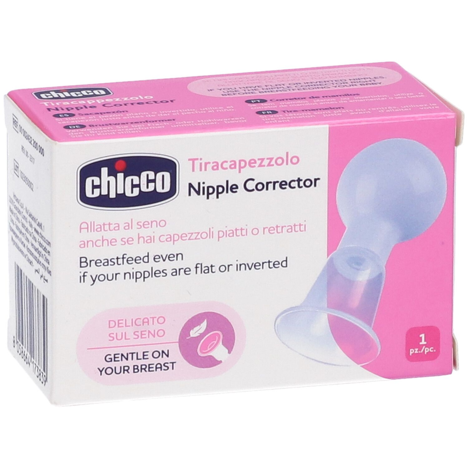 Chicco Stilleinlagen: Korrigieren flache oder eingezogene Brustwarzen für einfaches Stillen.