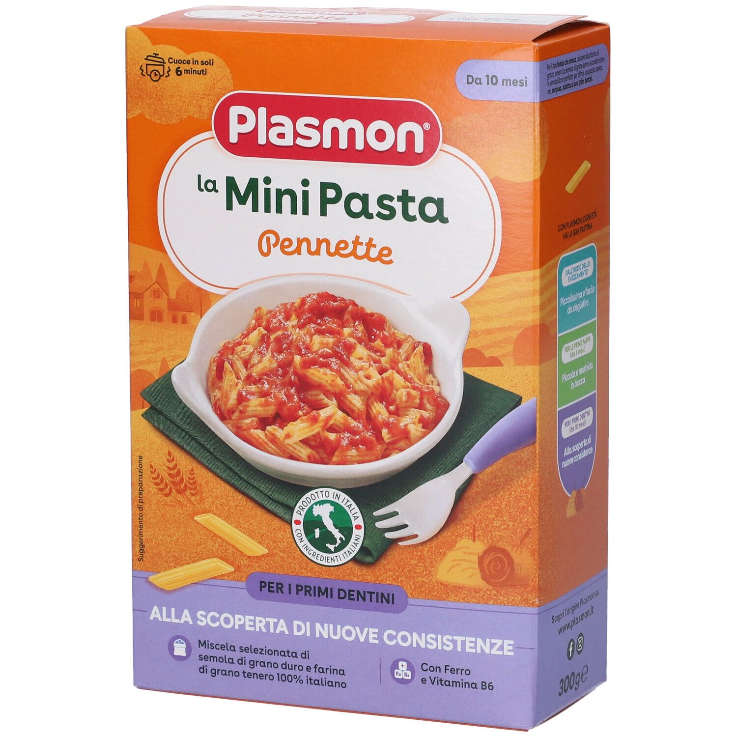 Plasmon Mini Pasta Pennette - pasta per l'infanzia 300 g - Immagine 8