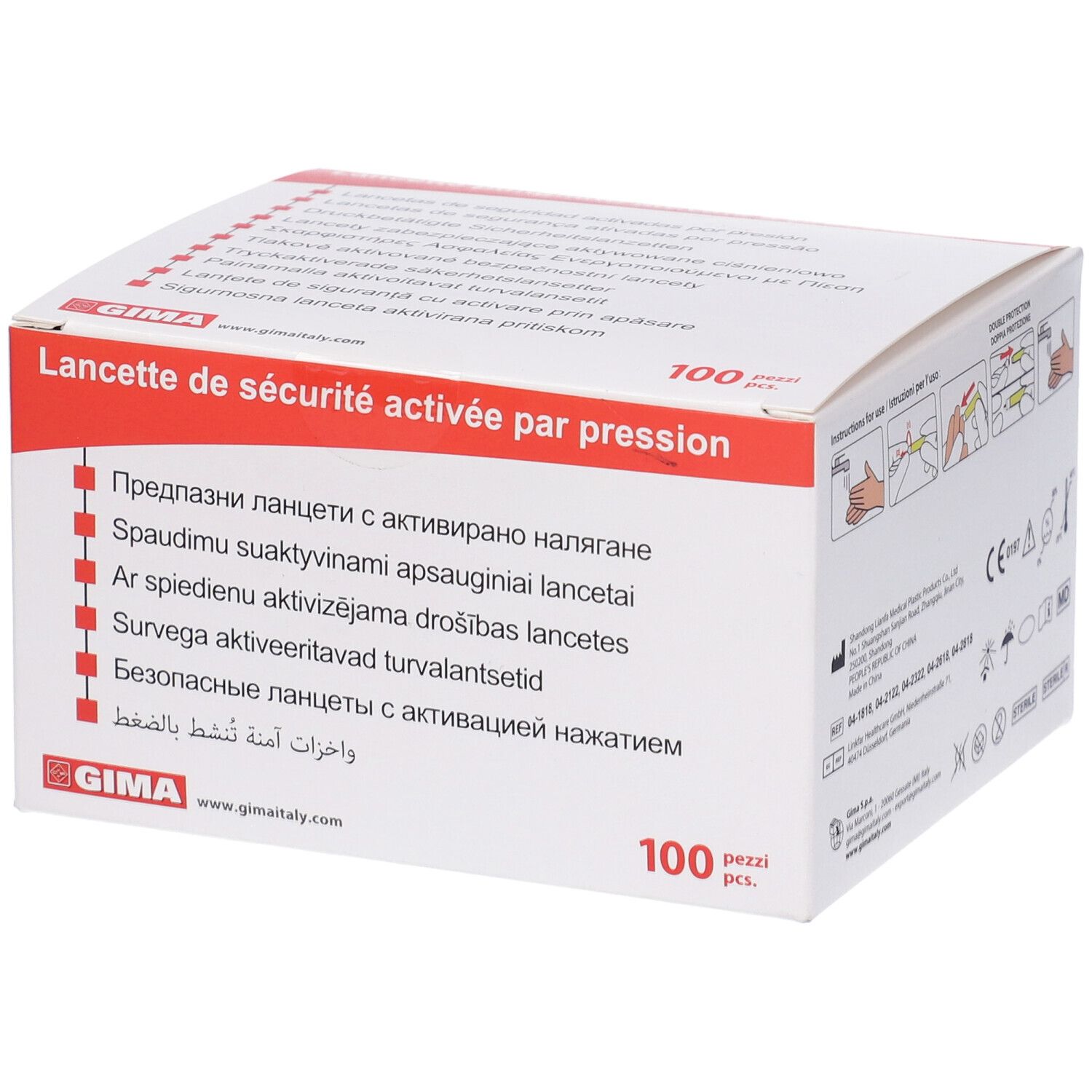 GIMA Lancette Automatiche Di Sicurezza Rotonde - Ago 23G