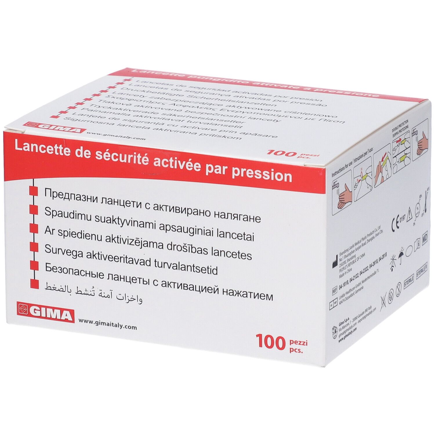 GIMA Lancette Automatiche Di Sicurezza Rotonde - Ago 26G