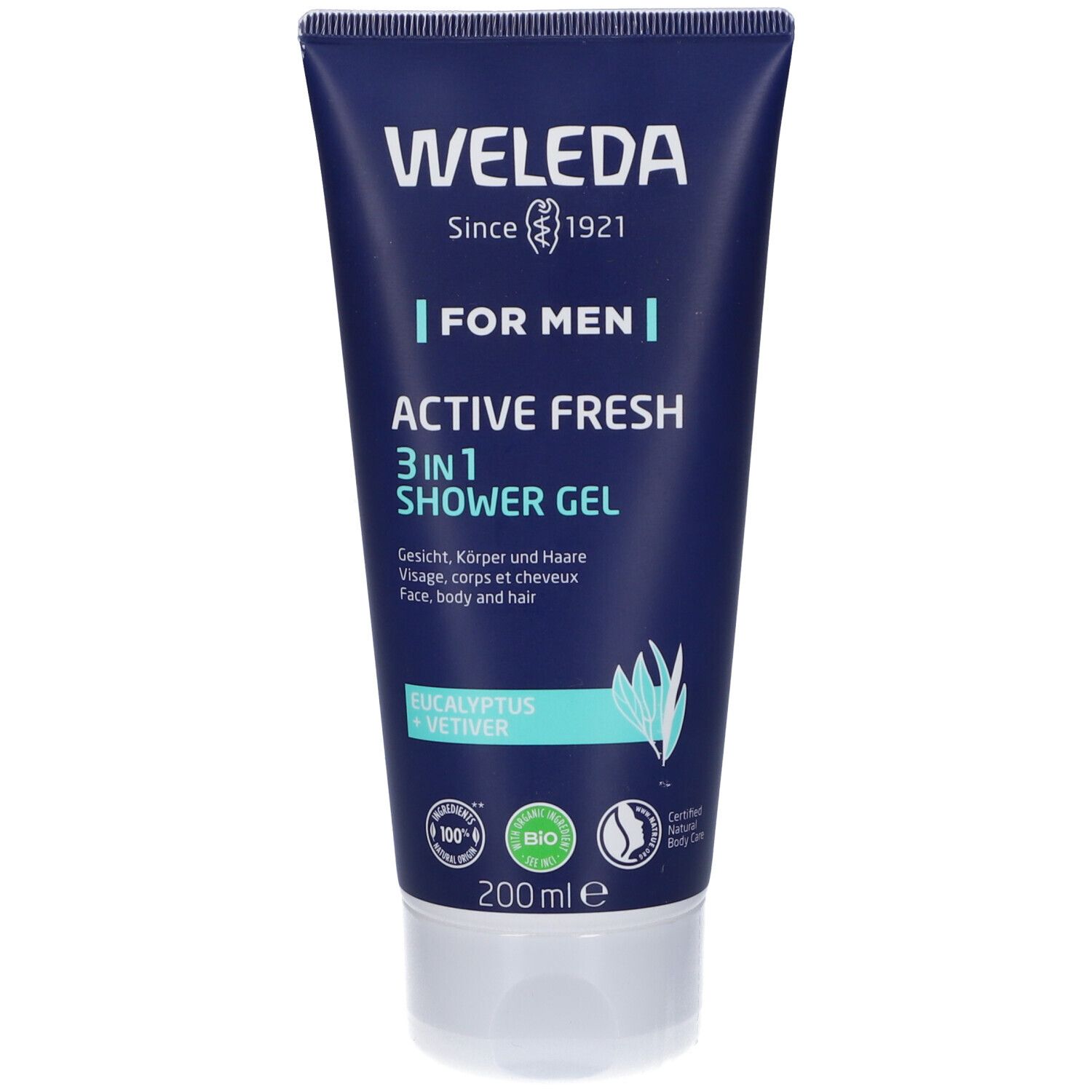 Weleda For Men Gel Doccia 3-in-1 Active Fresh