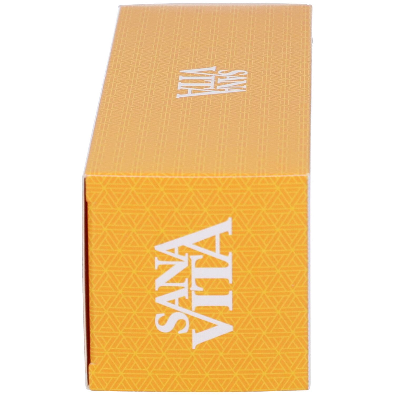 Produktverpackung, gelb, mit Text: Sanavita.
