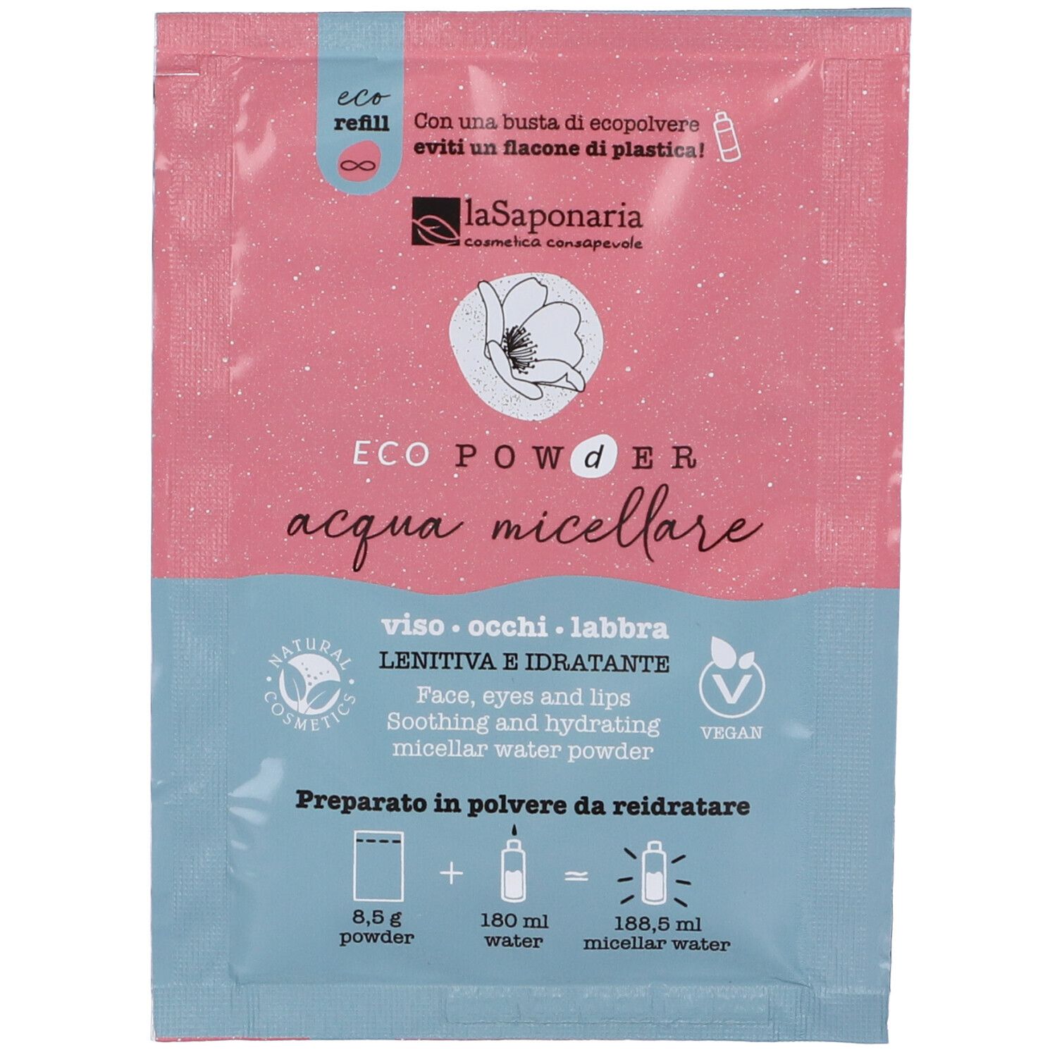 La Saponaria Acqua Micellare in Polvere da Reidratare