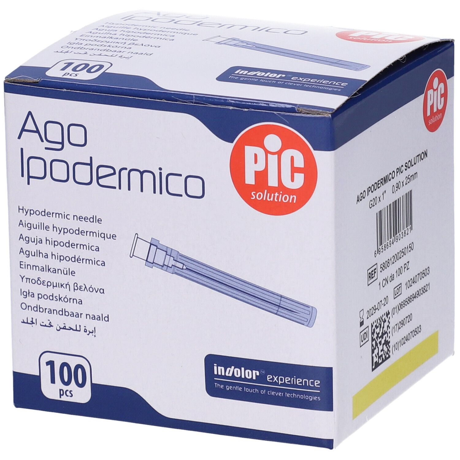 PIC Ago Ipodermico Monouso Gauge 20 1