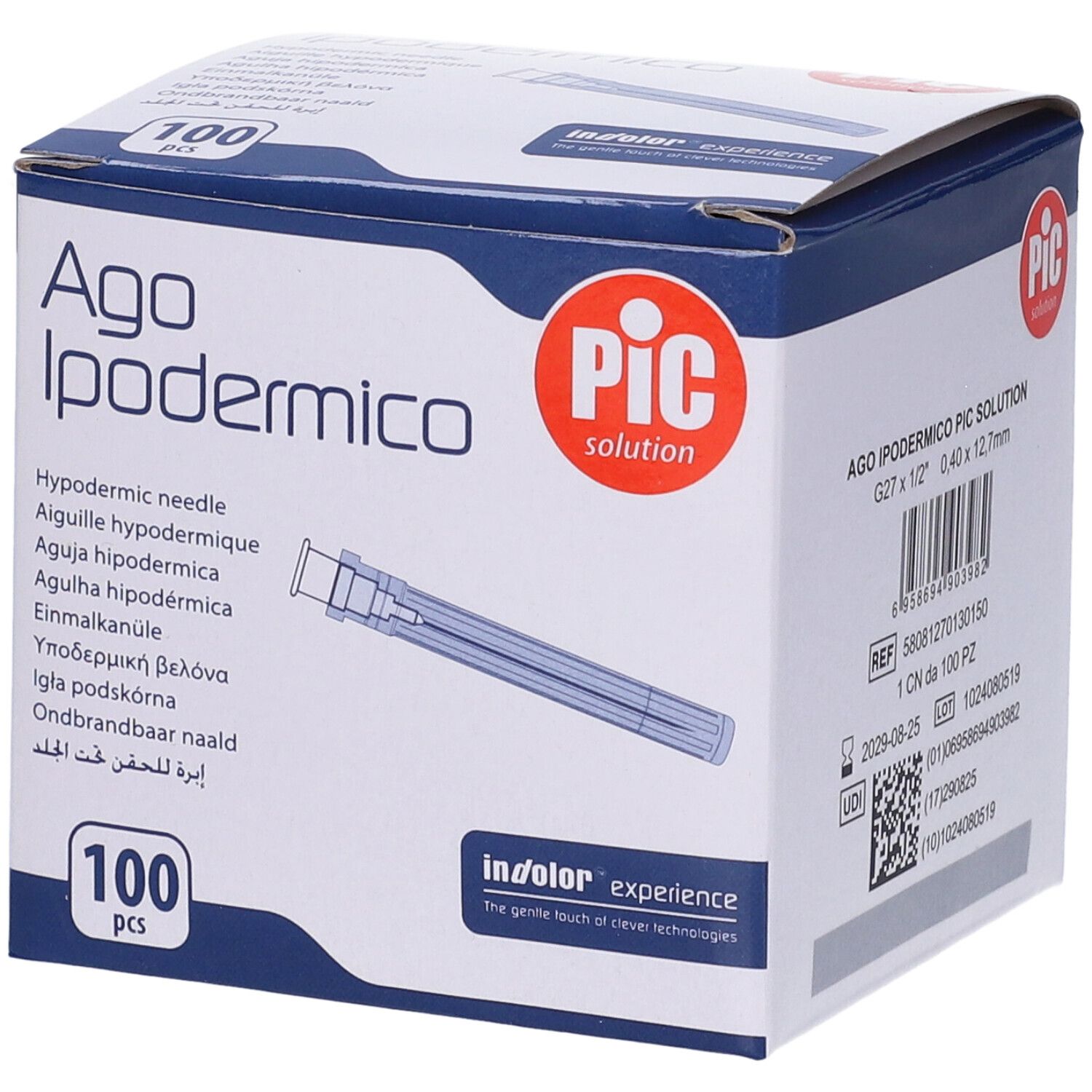 PIC AGO Ipodermico G27 1/2 100Pz 100 St Kanüle