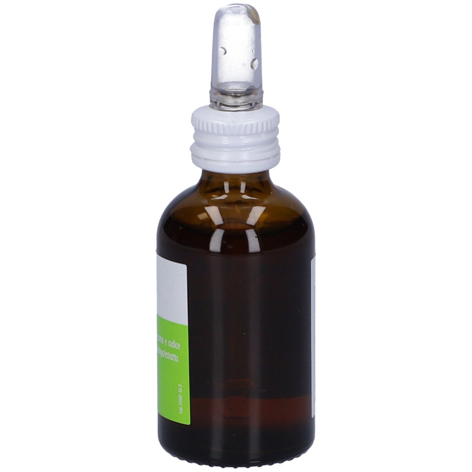 Braunglasflasche mit weißem Verschluss und Tropfer. Etikett mit Produktnamen und Inhaltsstoffen. Sella-Logo.