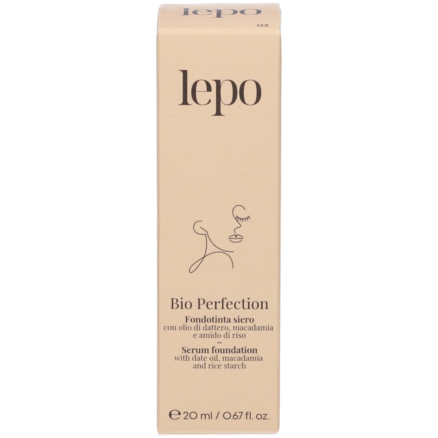 LEPO Bio Perfection Fondotinta siero NUANCE 02 NATURALE