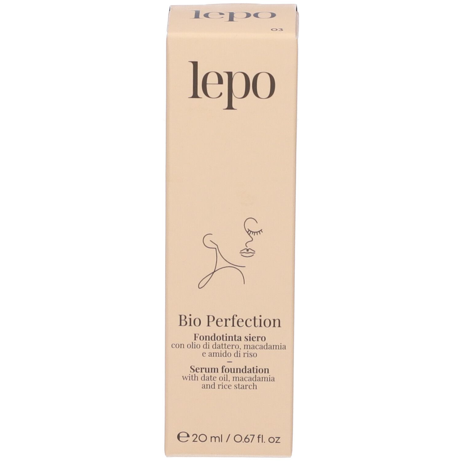 LEPO Bio Perfection Fondotinta siero NUANCE 03 AMBRATO