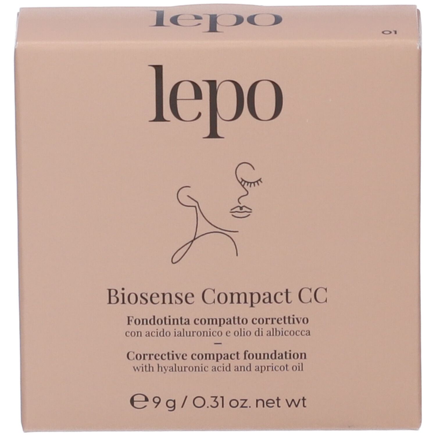 LEPO Biosense Compact CC Fondotinta compatto correttivo NUANCE 01 SABBIA