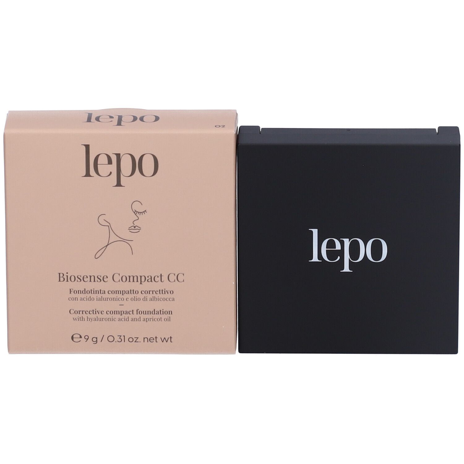 LEPO Biosense Compact CC Fondotinta compatto correttivo NUANCE 02 BEIGE