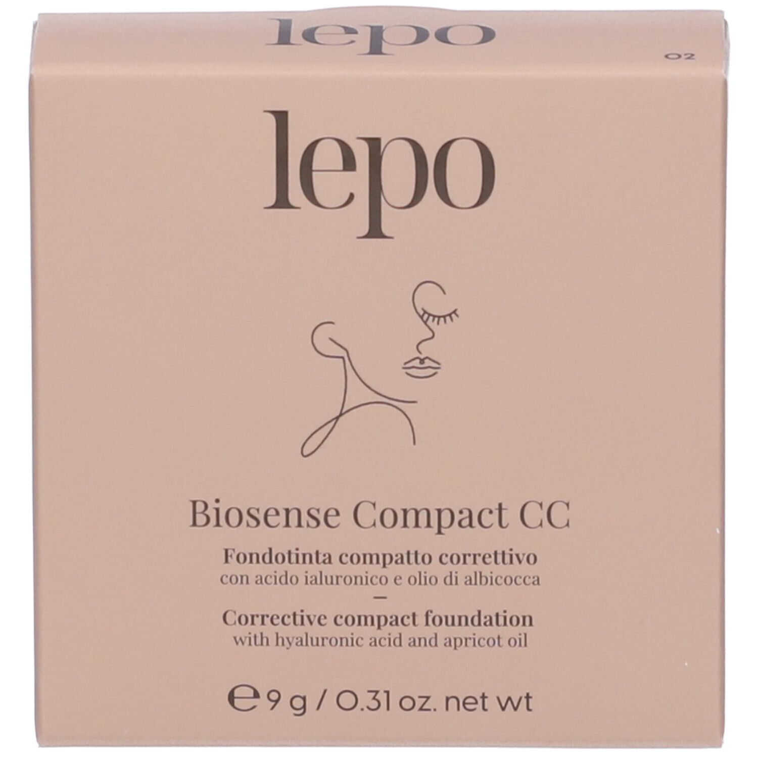 LEPO Biosense Compact CC Fondotinta compatto correttivo NUANCE 02 BEIGE