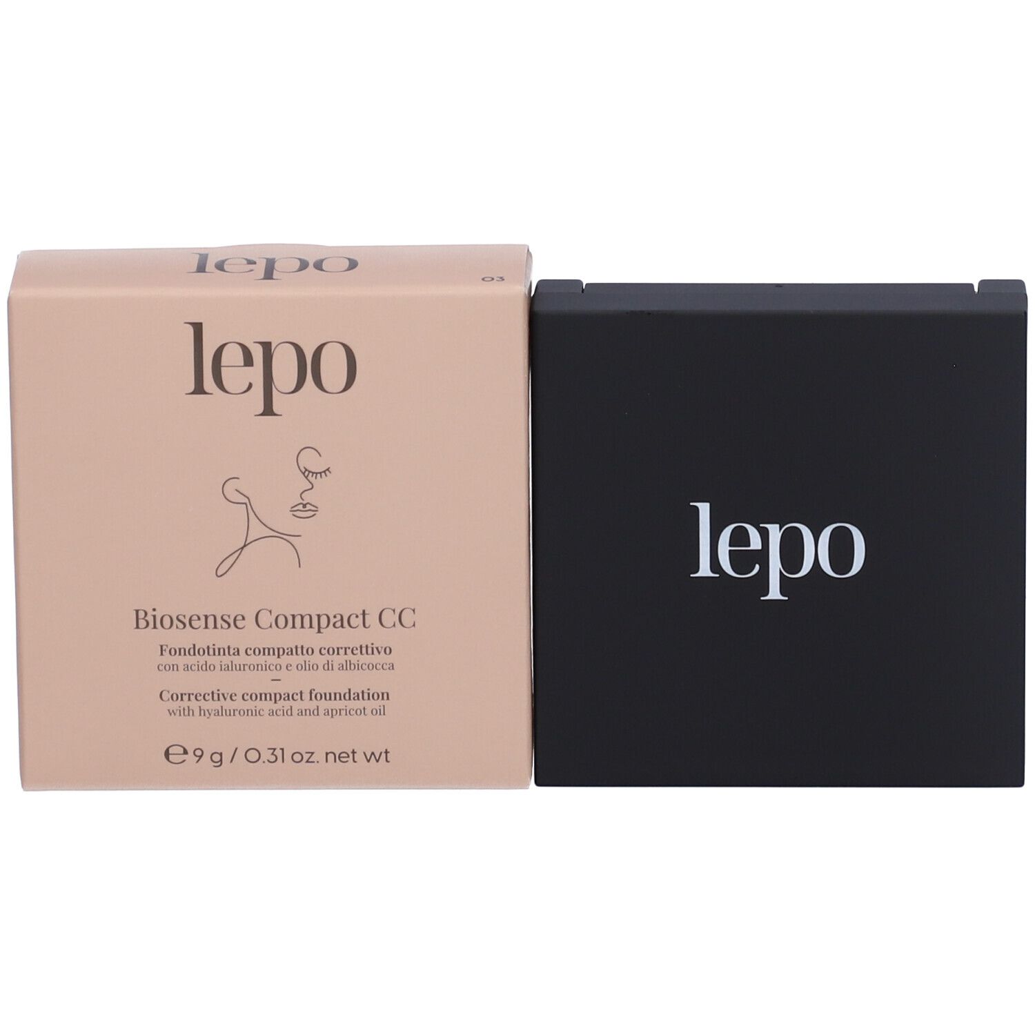 LEPO Biosense Compact CC Fondotinta compatto correttivo NUANCE 03 NUDE