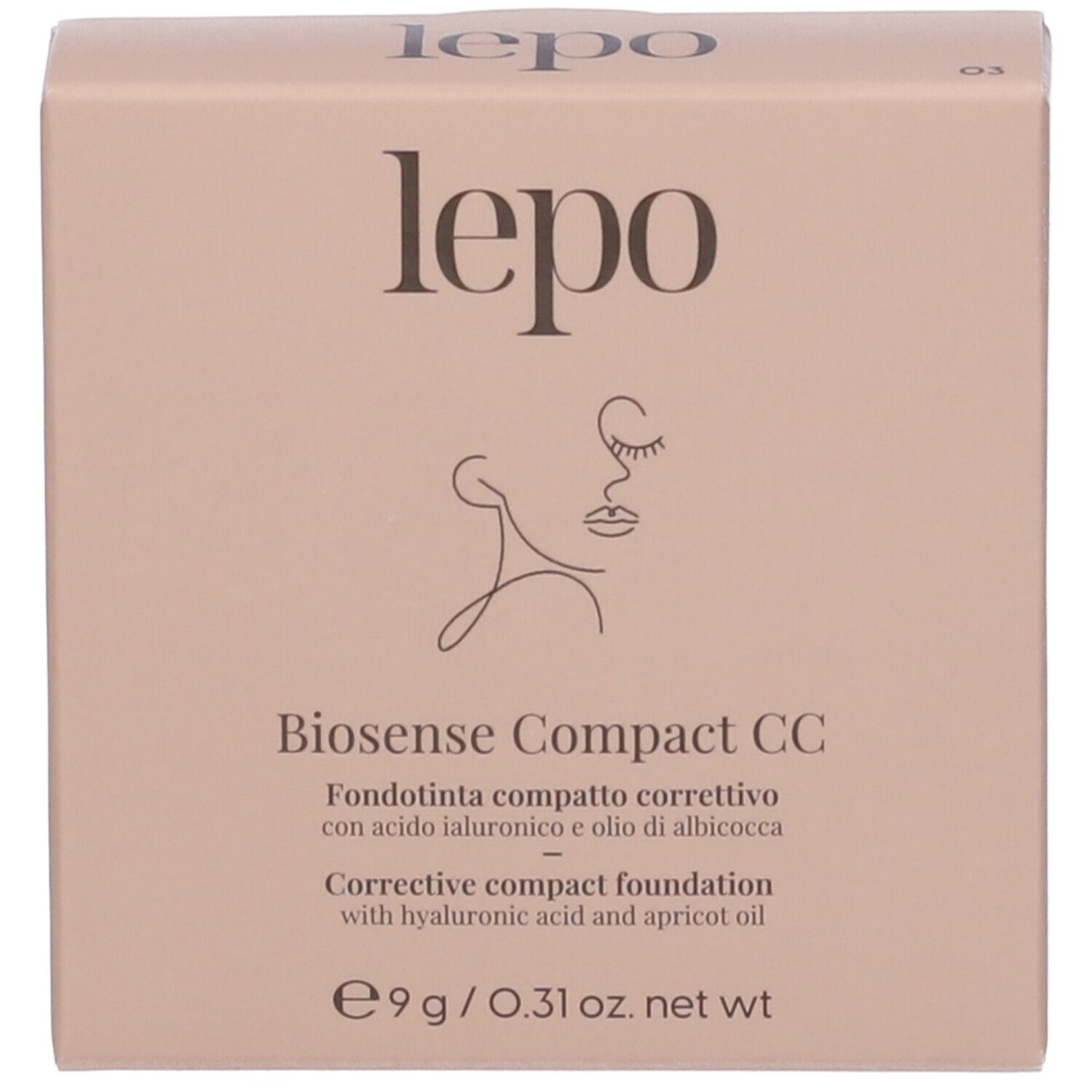 LEPO Biosense Compact CC Fondotinta compatto correttivo NUANCE 03 NUDE