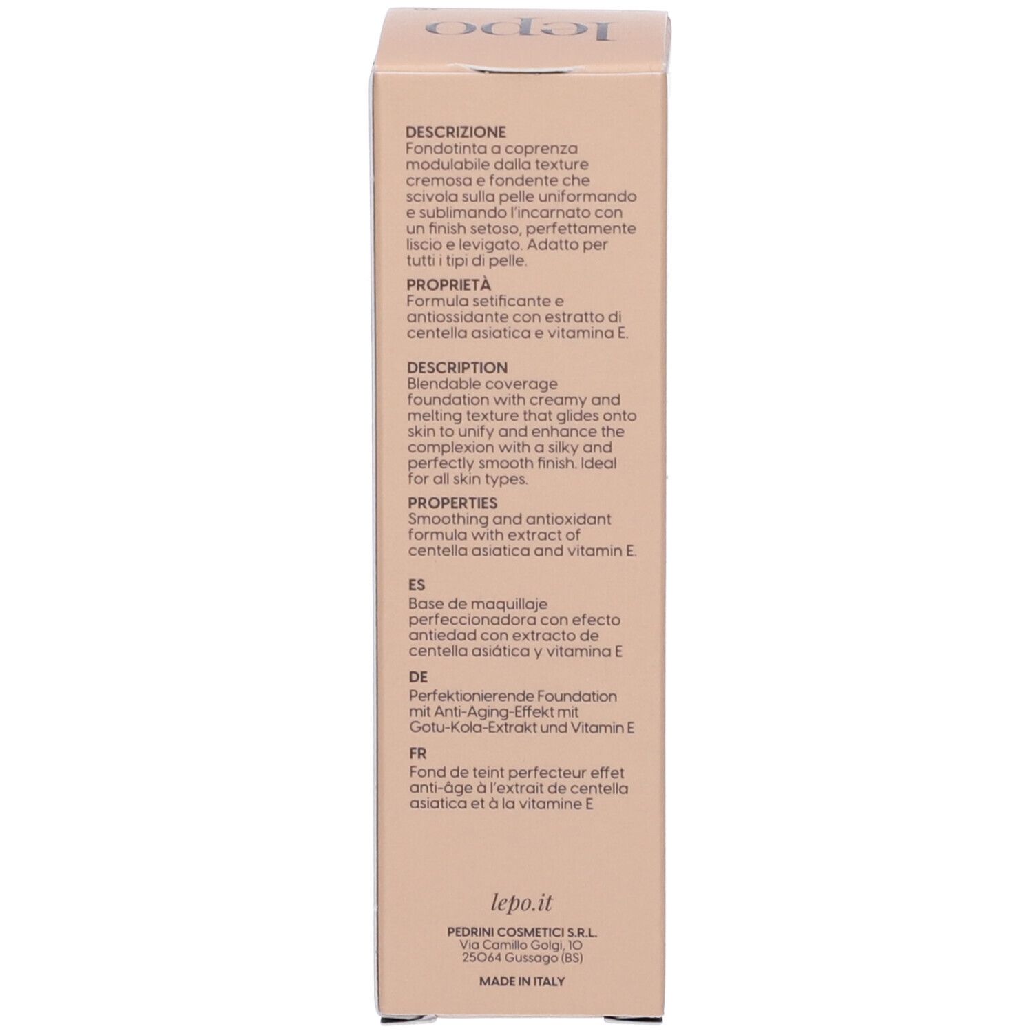 LEPO Lifting Effect Foundation Fondotinta perfezionante effetto anti-age NUANCE 30