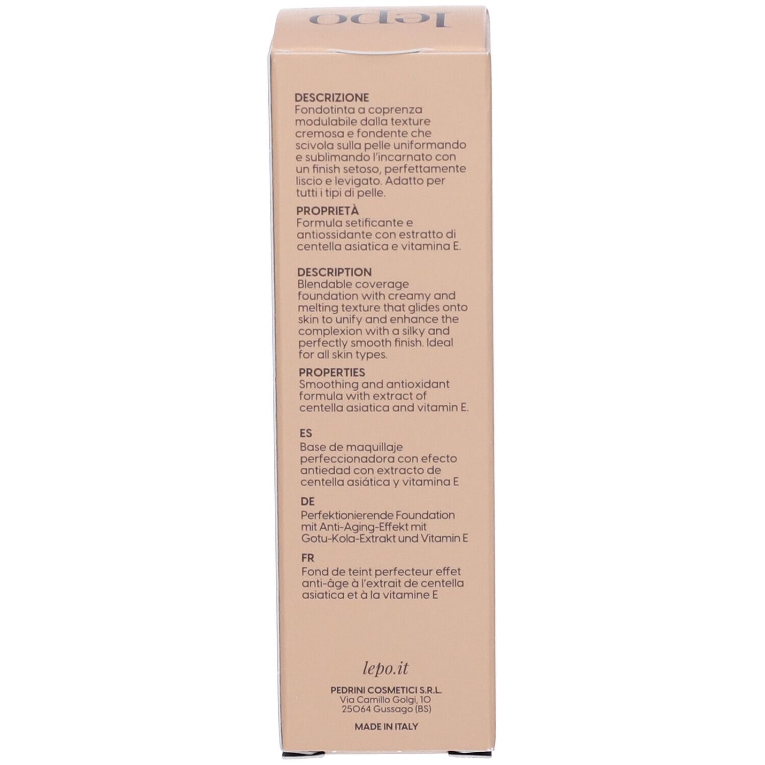 LEPO Lifting Effect Foundation Fondotinta perfezionante effetto anti-age NUANCE 32