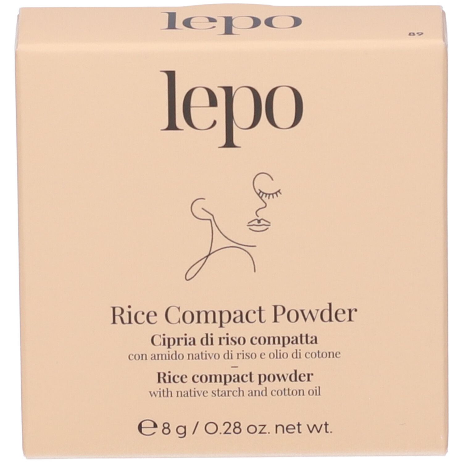 LEPO Rice Compact Powder Cipria di riso compatta NUANCE 89