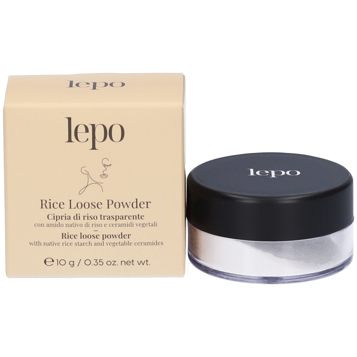 LEPO Rice Loose Powder Cipria di riso trasparente
