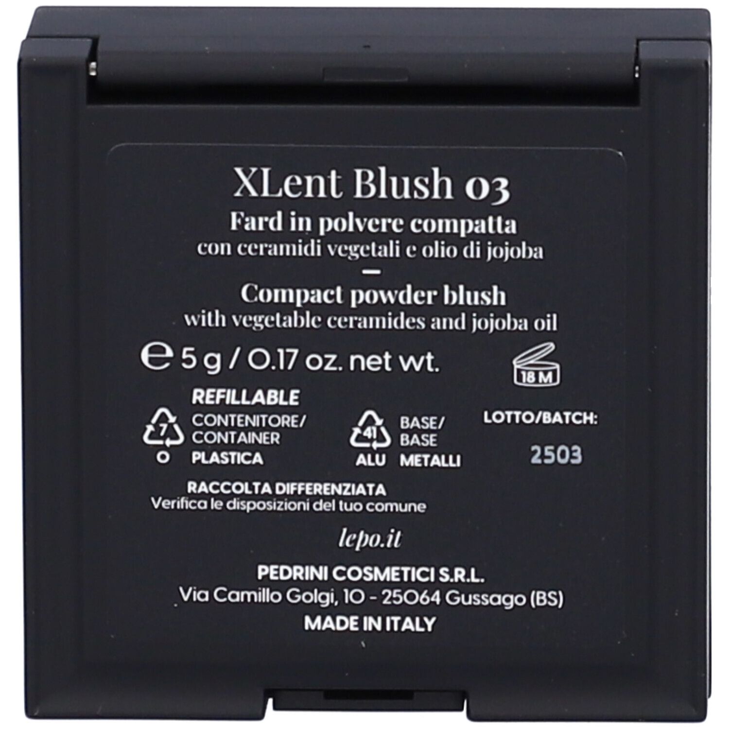 LEPO XLent Blush Fard in polvere compatta NUANCE 03