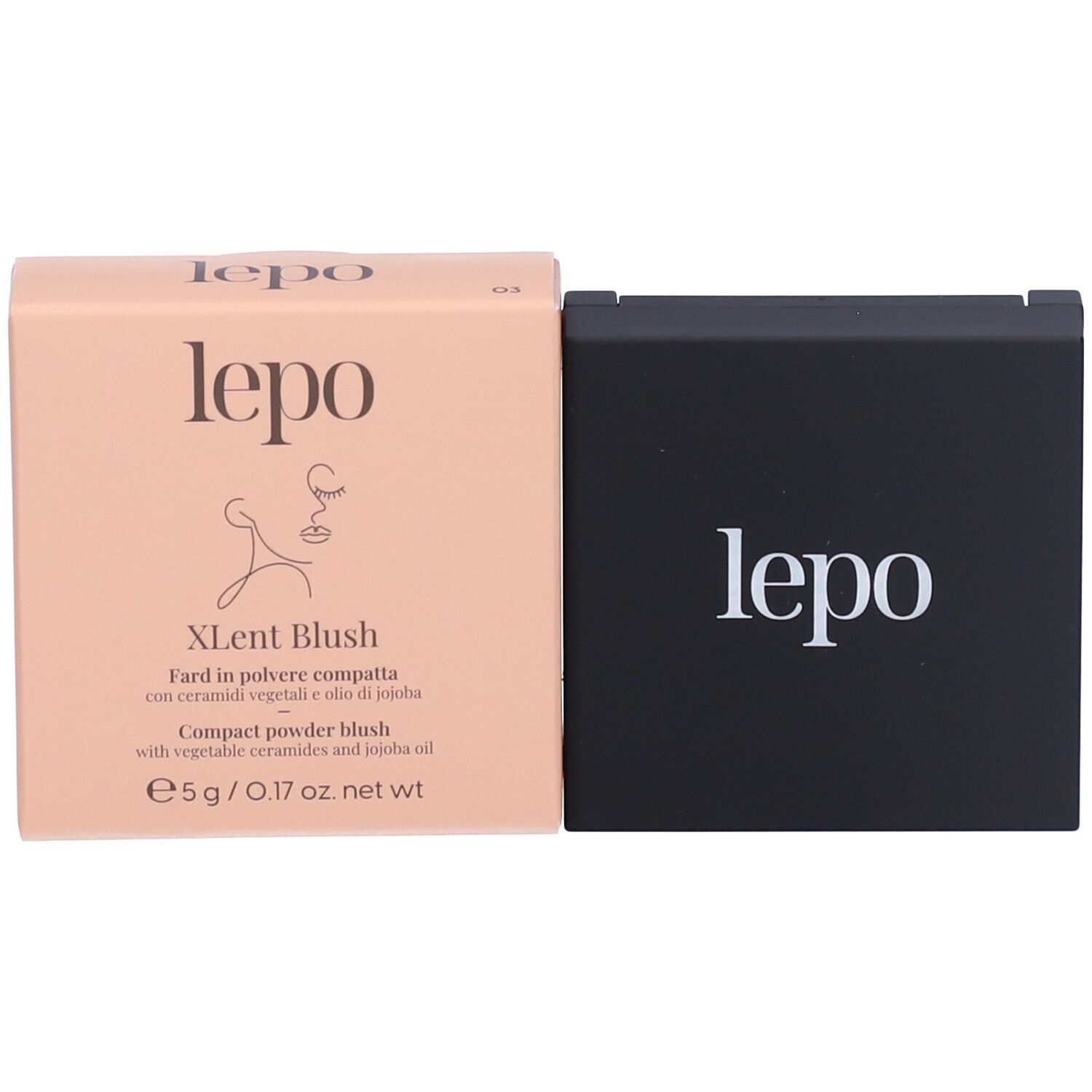 LEPO XLent Blush Fard in polvere compatta NUANCE 03