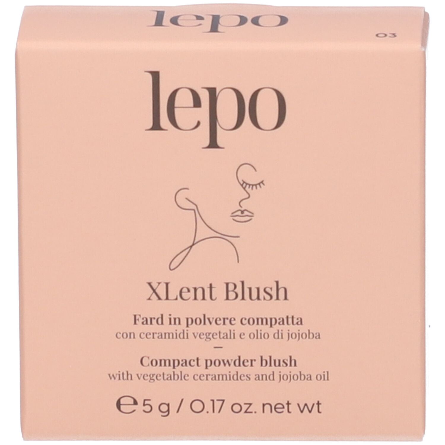 LEPO XLent Blush Fard in polvere compatta NUANCE 03