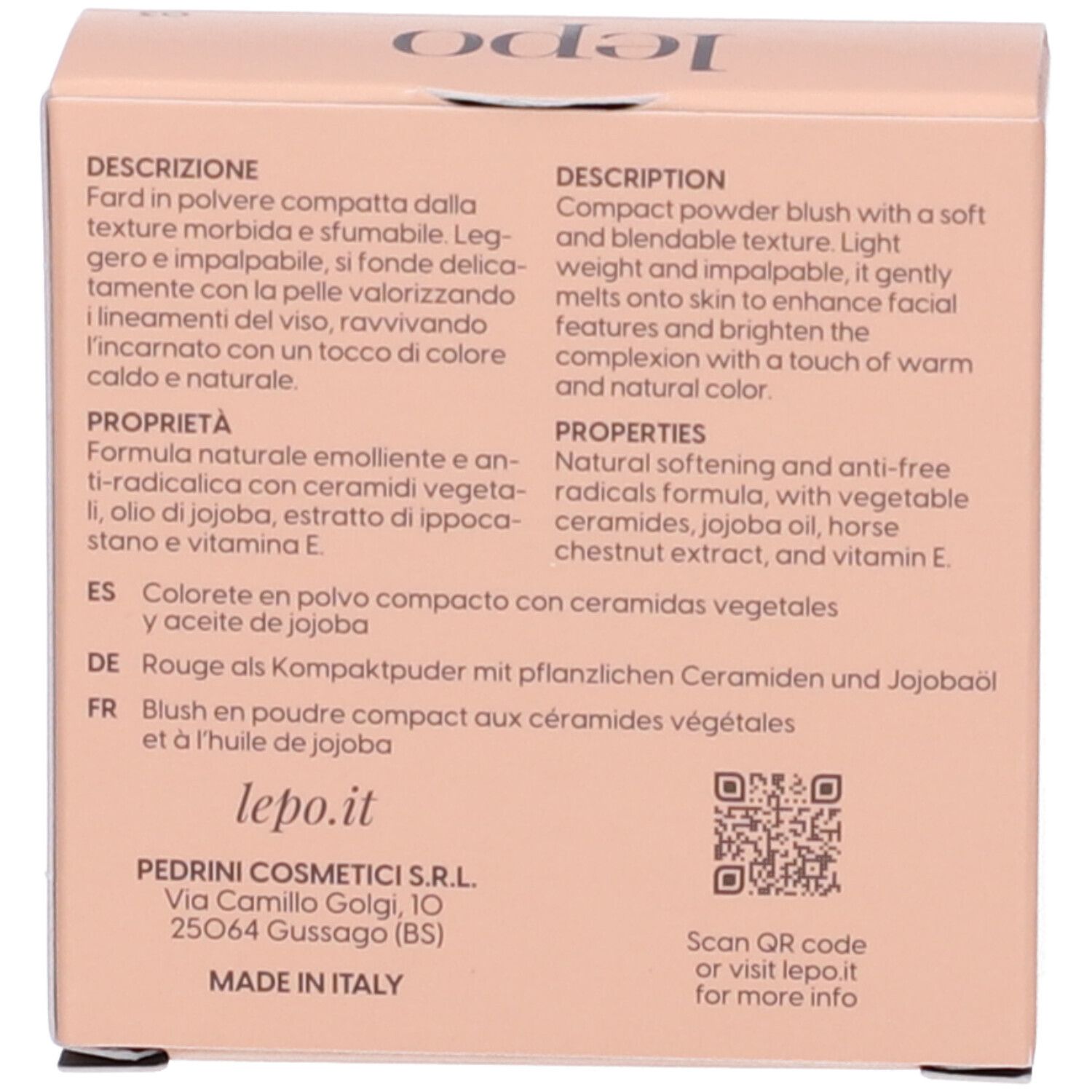 LEPO XLent Blush Fard in polvere compatta NUANCE 03