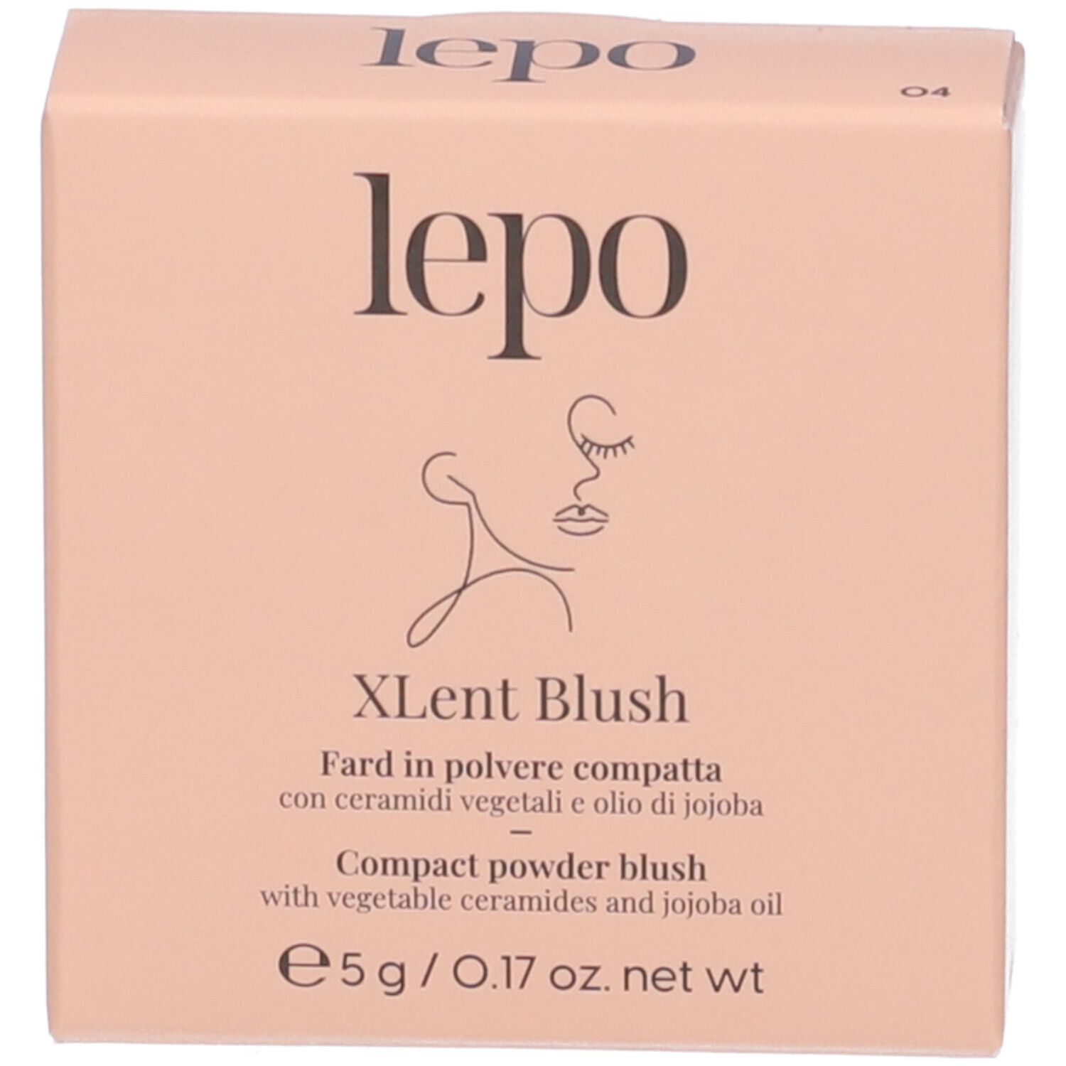 LEPO XLent Blush Fard in polvere compatta NUANCE 04