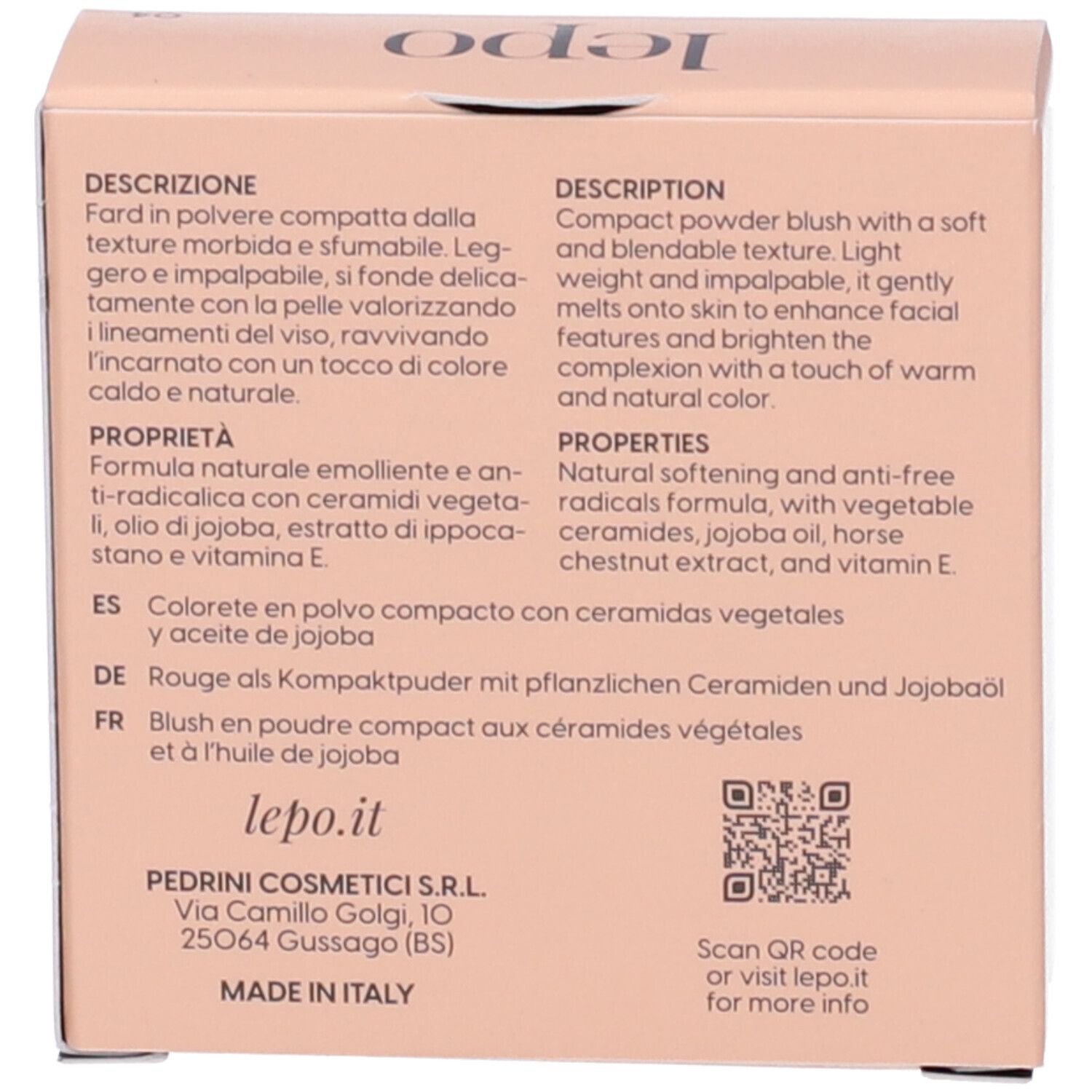 LEPO XLent Blush Fard in polvere compatta NUANCE 04