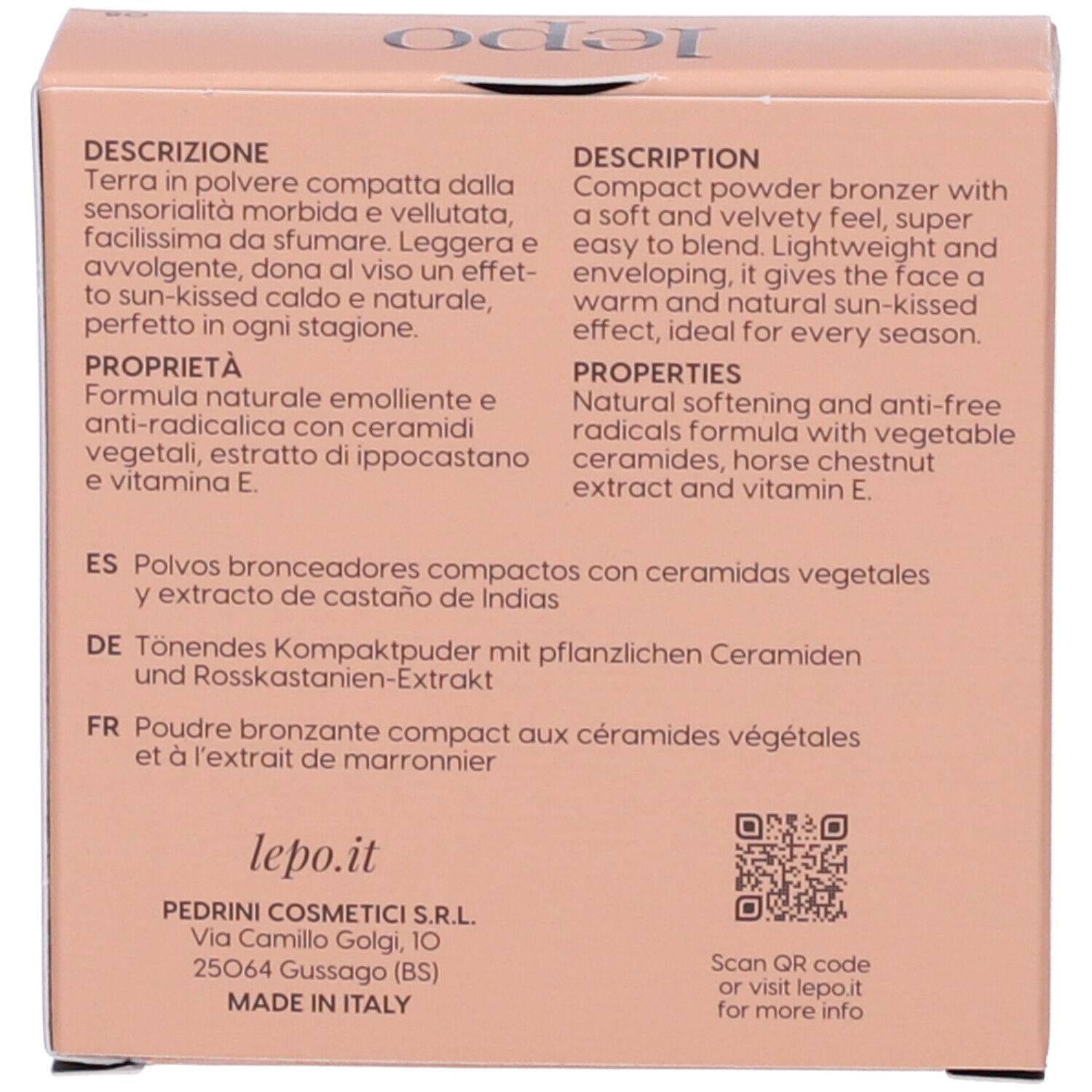 LEPO XLent Bronzer Terra in polvere compatta NUANCE 08