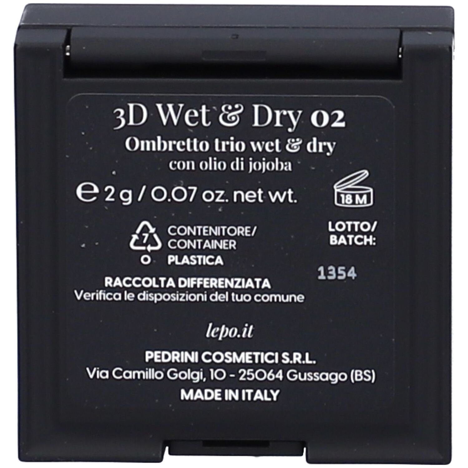 LEPO 3D Wet & Dry Ombretto trio wet & dry Tonalità 02 PRATI DI TOSCANA