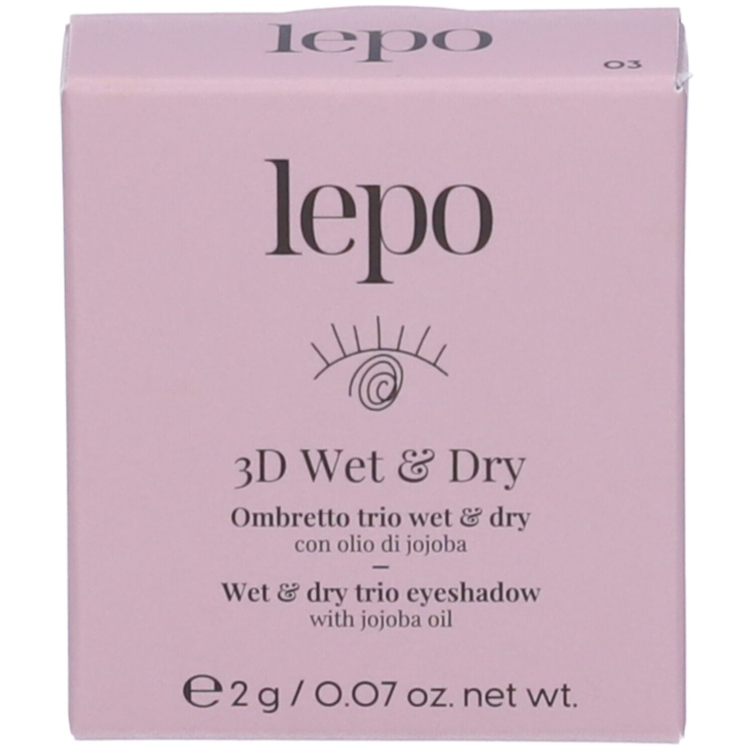 LEPO 3D Wet & Dry Ombretto trio wet & dry Tonalità 03 TERRA DI SIENA