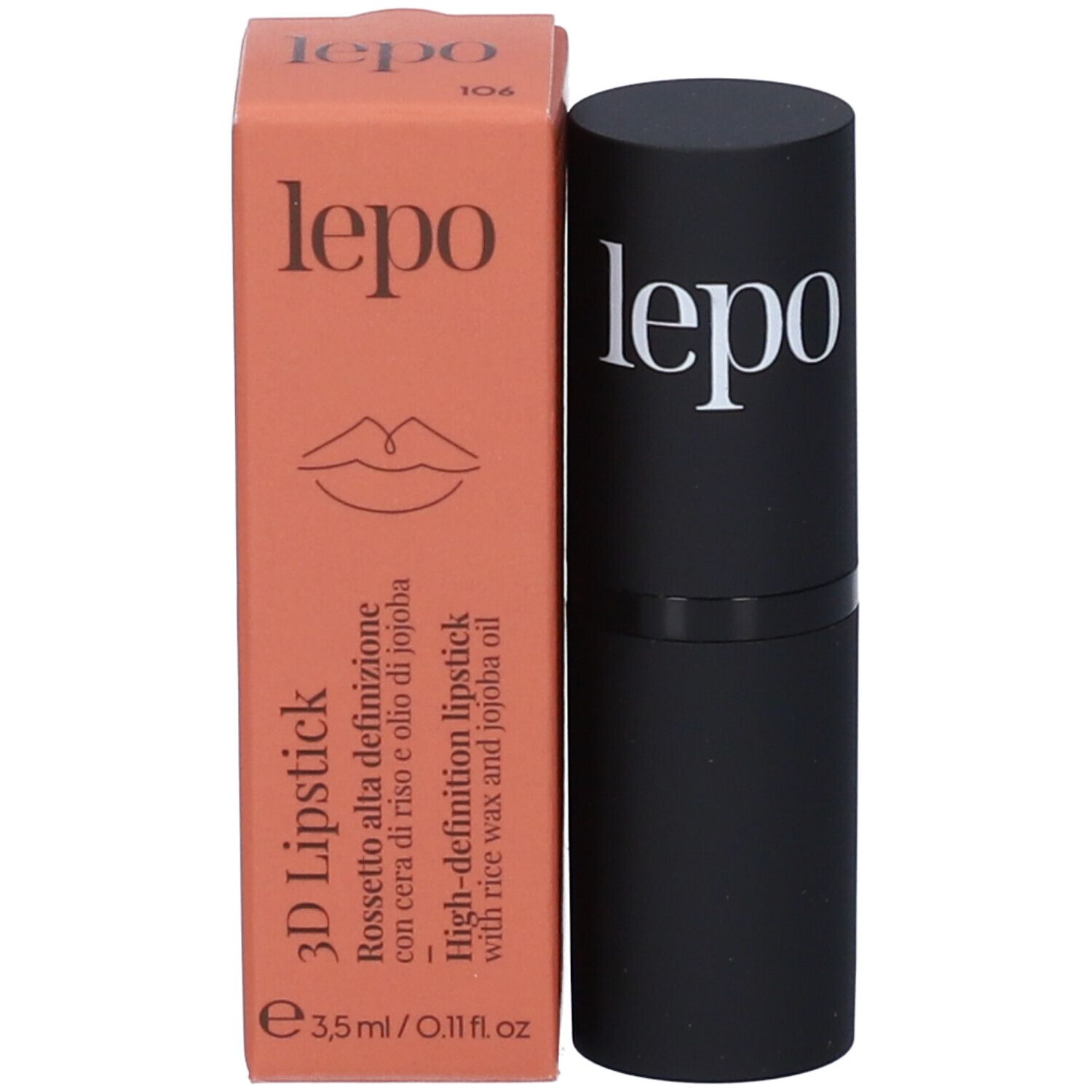 LEPO 3D Lipstick Rossetto alta definizione Tonalità 106 CICLAMINO