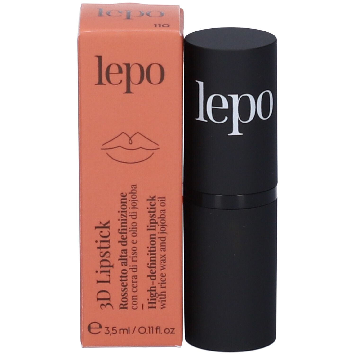 LEPO 3D Lipstick Rossetto alta definizione Tonalità 110 PAPAVERO