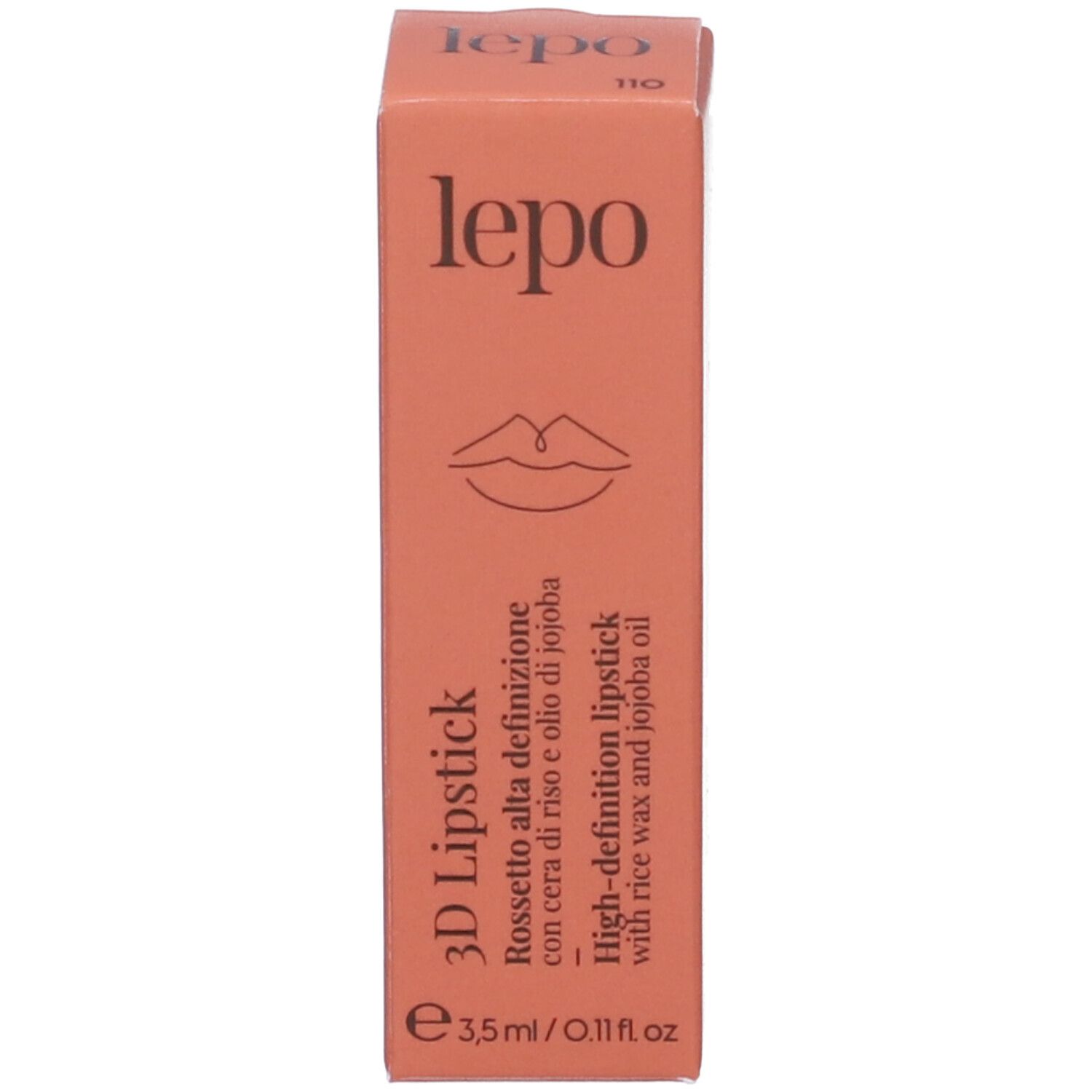 LEPO 3D Lipstick Rossetto alta definizione Tonalità 110 PAPAVERO