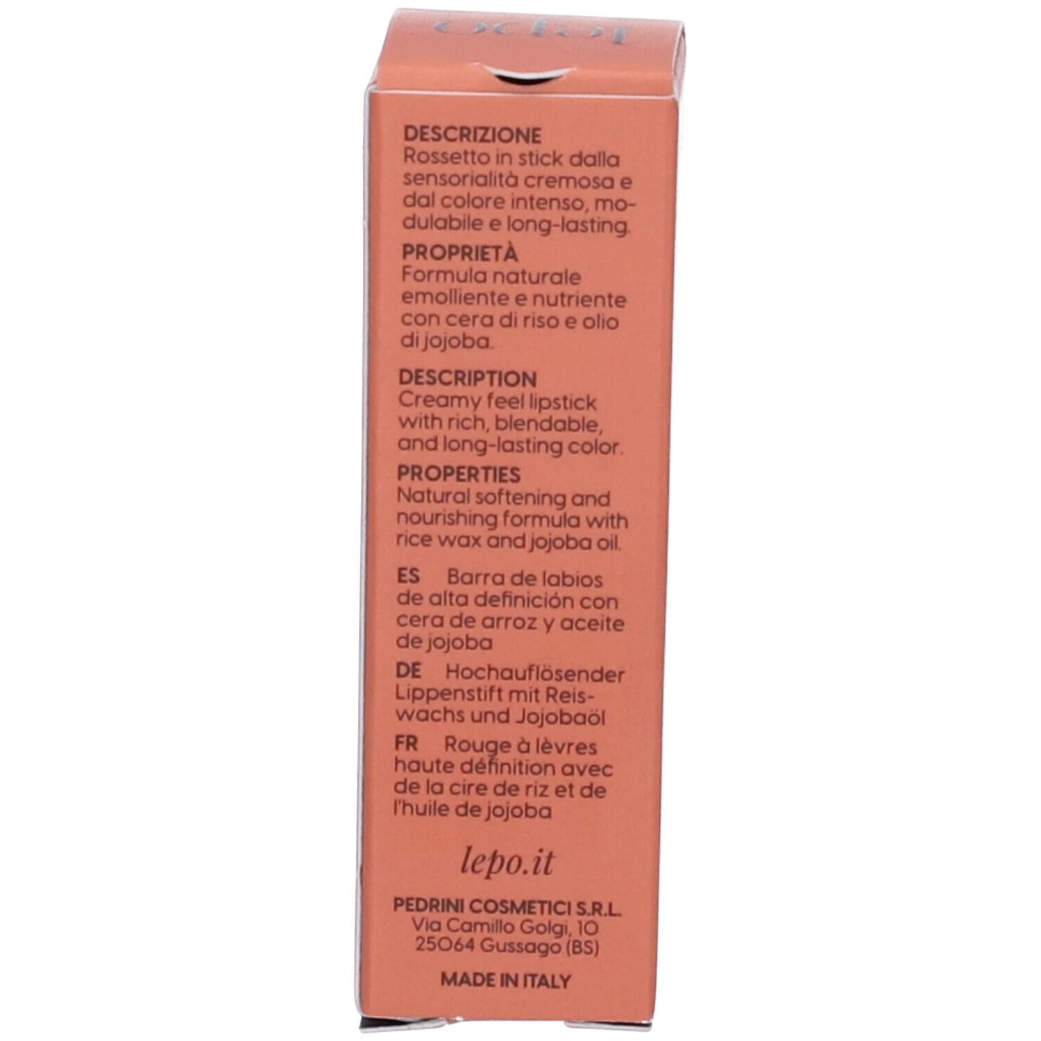 LEPO 3D Lipstick Rossetto alta definizione Tonalità 111 RUBINO