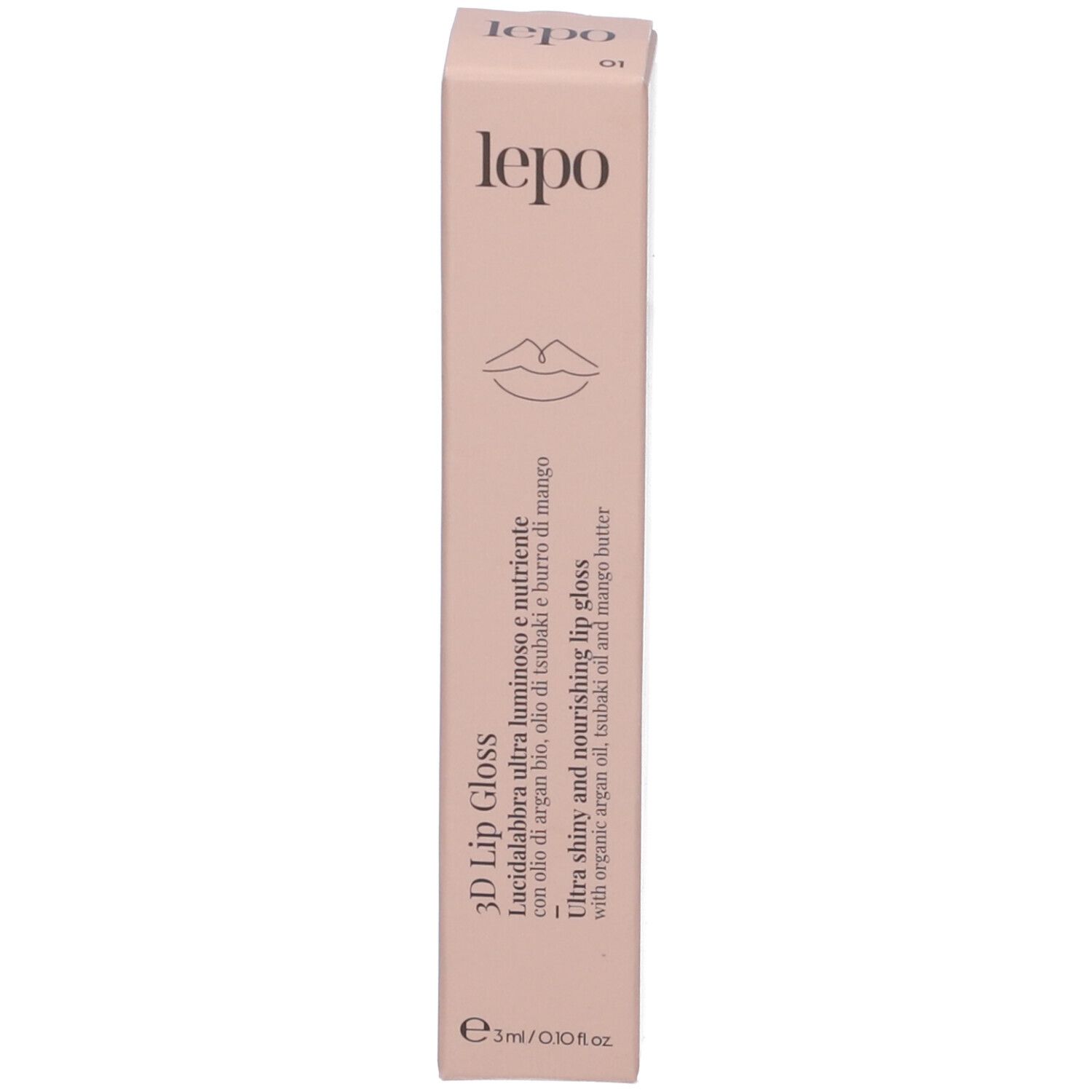 LEPO 3D Lip Gloss Lucidalabbra ultra luminoso e nutriente Tonalità 01 ALBICOCCA