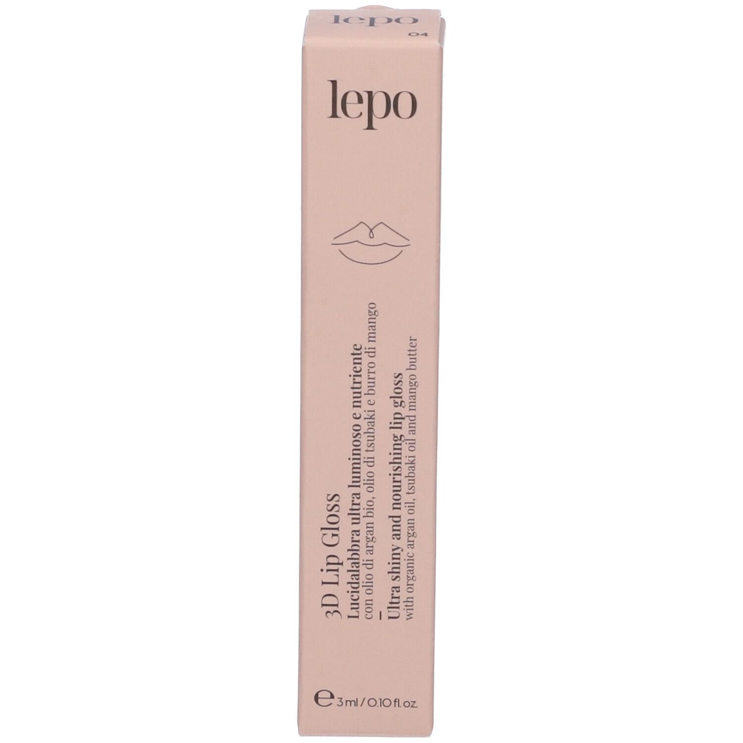 LEPO 3D Lip Gloss Lucidalabbra ultra luminoso e nutriente Tonalità 04 LAMPONE