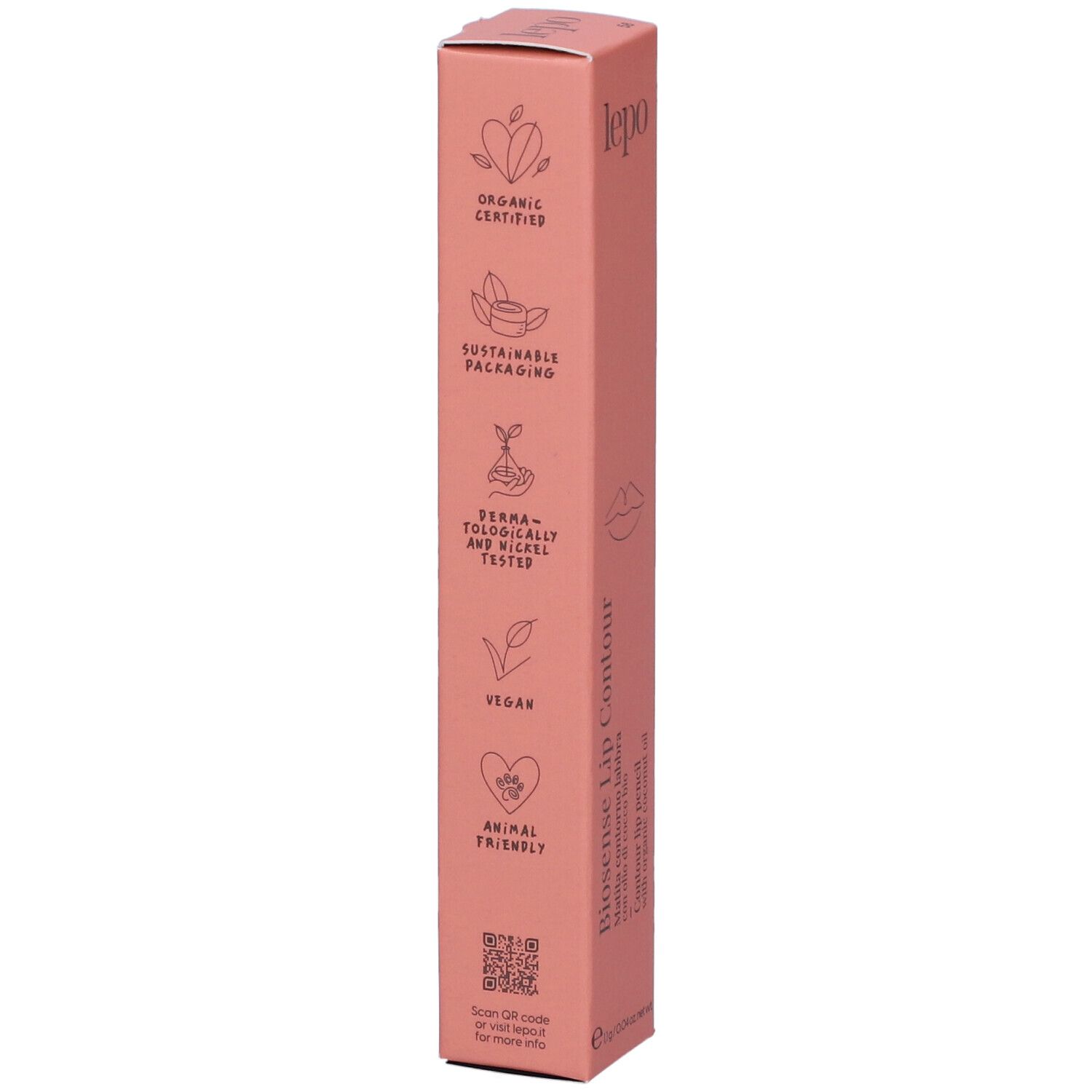 LEPO Biosense Lip Contour Matita contorno labbra Tonalità 58 ROSA NATURALE