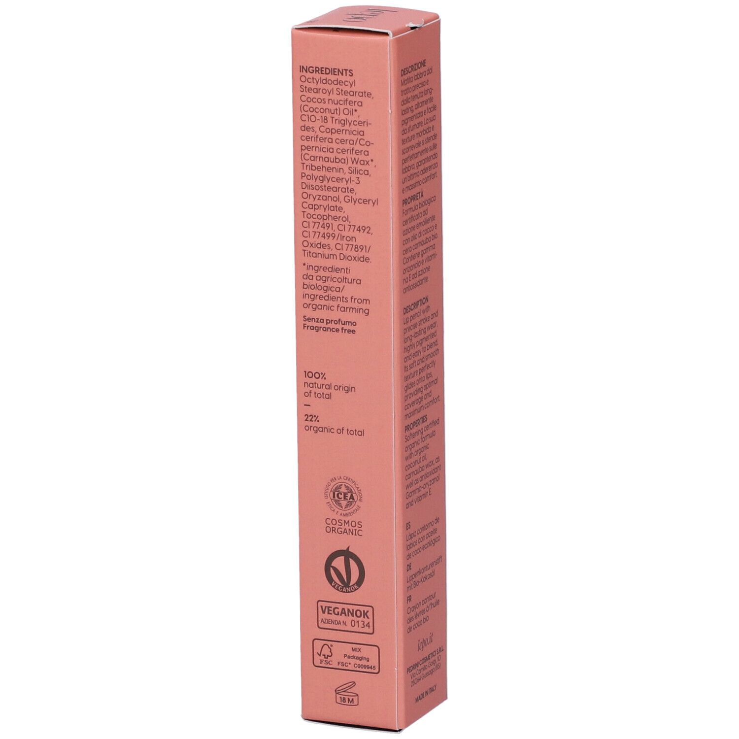 LEPO Biosense Lip Contour Matita contorno labbra Tonalità 58 ROSA NATURALE