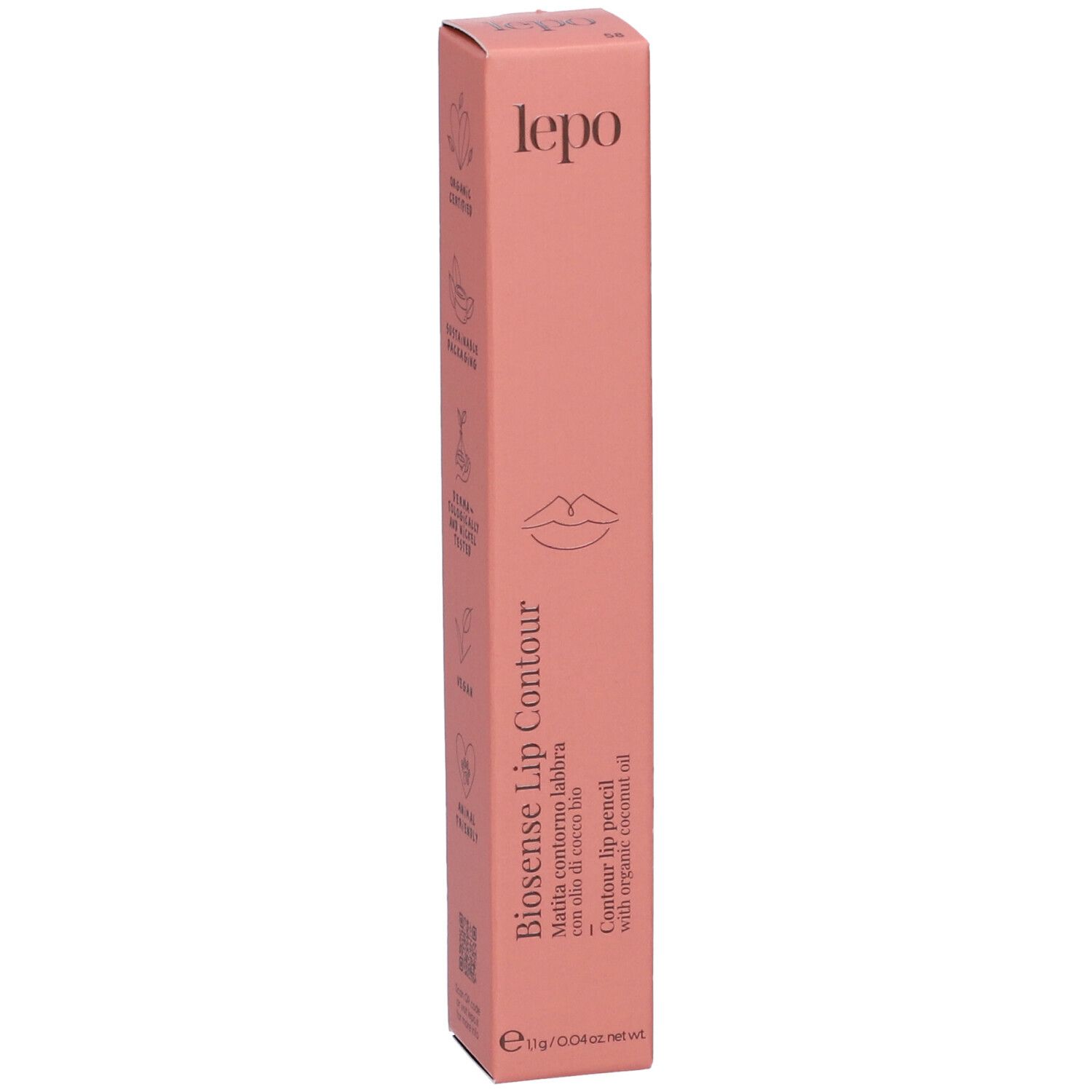 LEPO Biosense Lip Contour Matita contorno labbra Tonalità 58 ROSA NATURALE