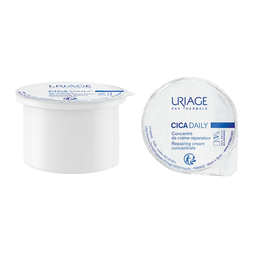 URIAGE CICA DAILY Crema nutriente riparatrice, viso, pelle secca fragilizzata eco-ricarica